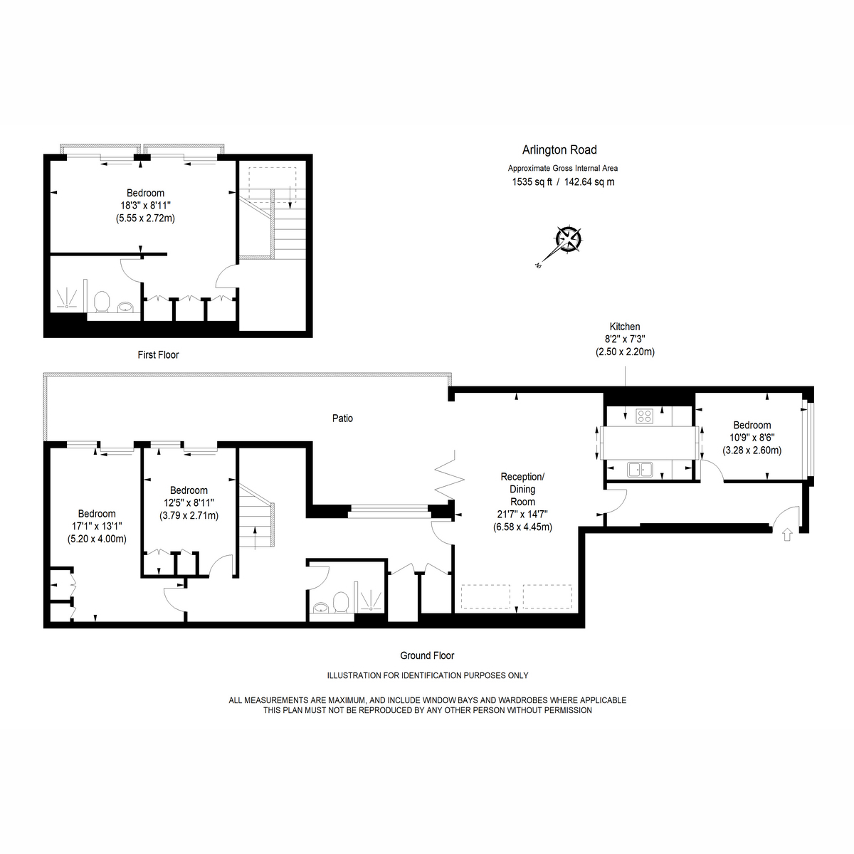 Flat 1, 172a, Arlington Road, London floorplan