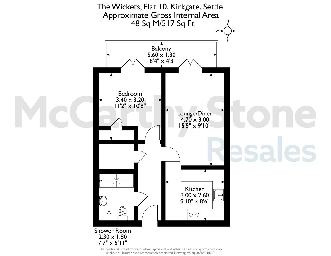 10 The Wickets, Kirkgate, Settle floorplan