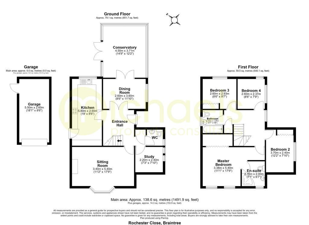 5, Rochester Close, Braintree floorplan