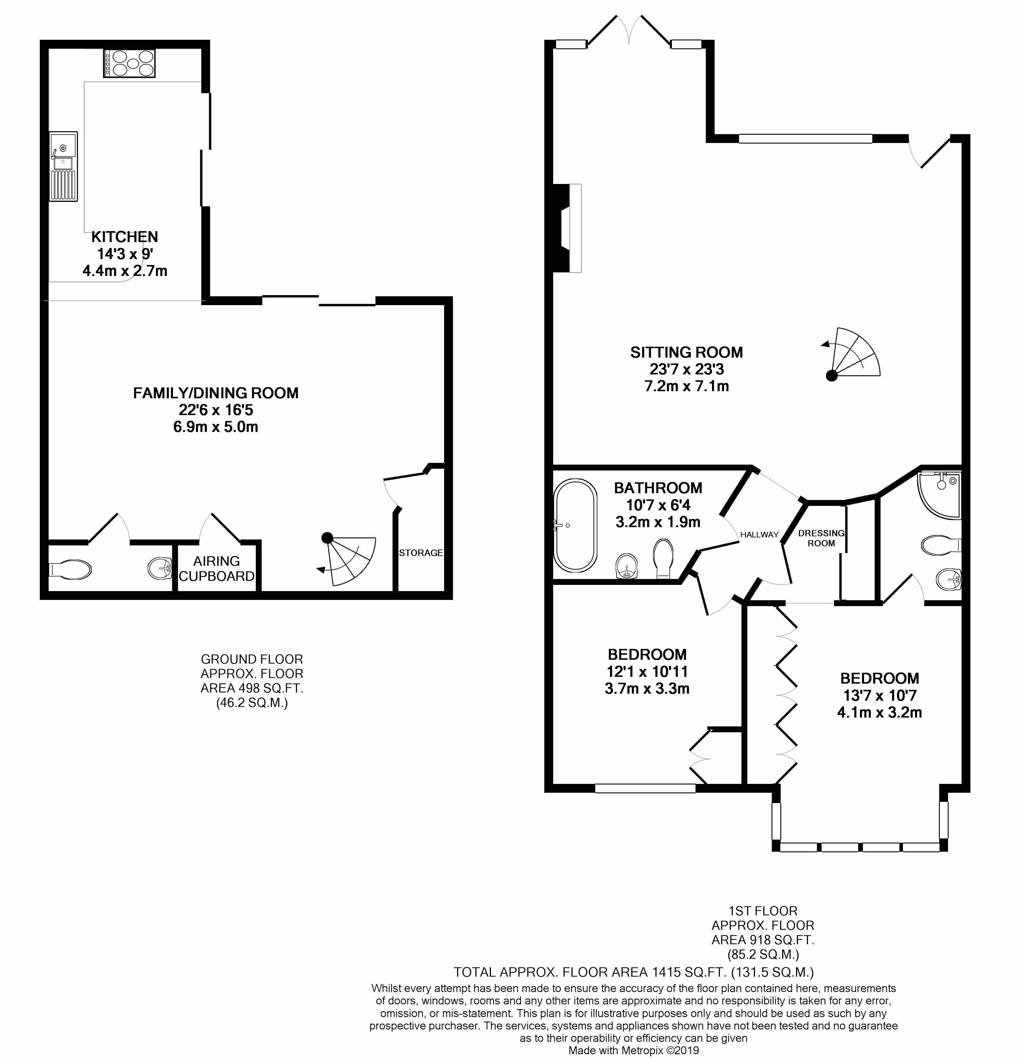 2 Bedrooms Flat for sale in Elmfield, Tenterden TN30