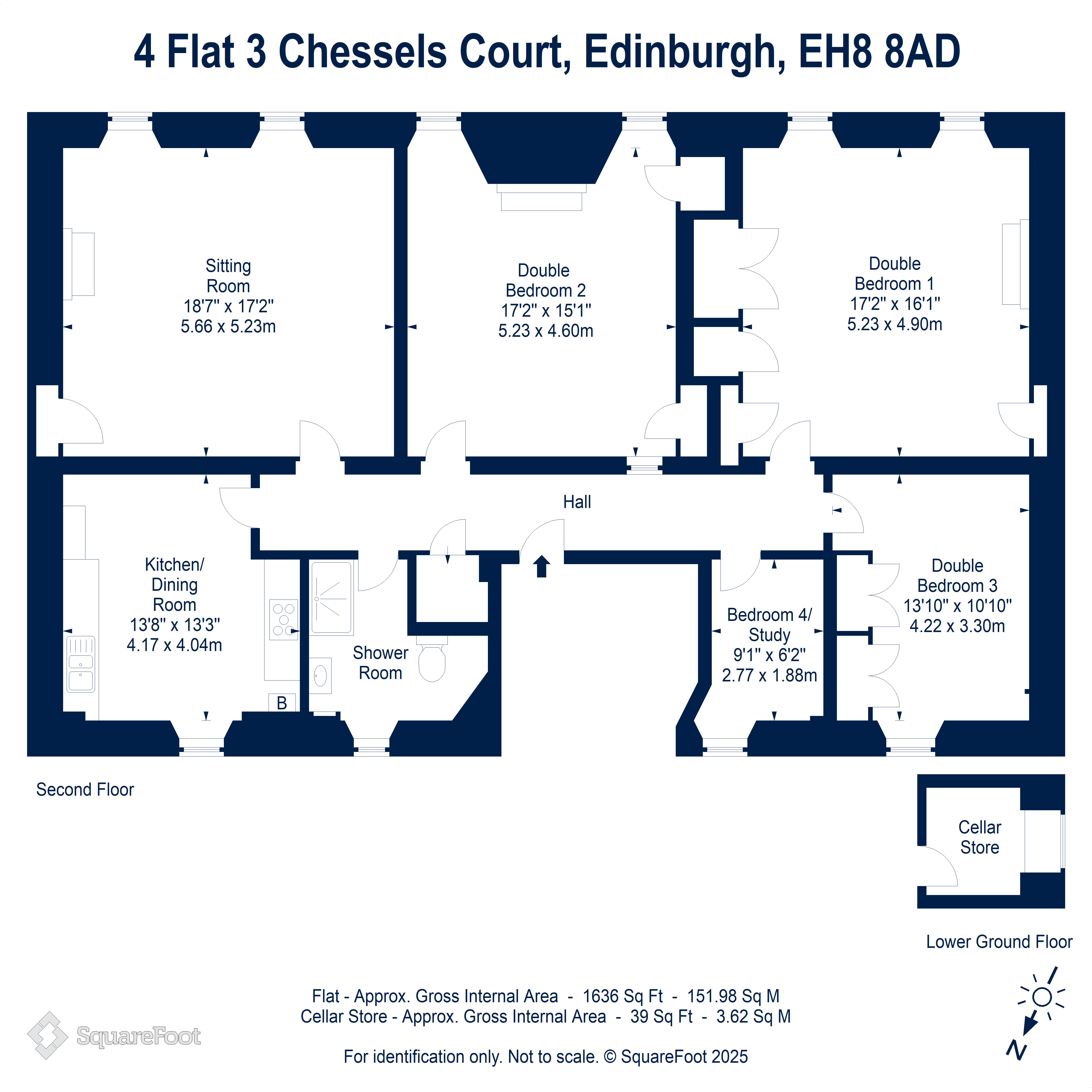 4/3, Chessels Court, Edinburgh floorplan