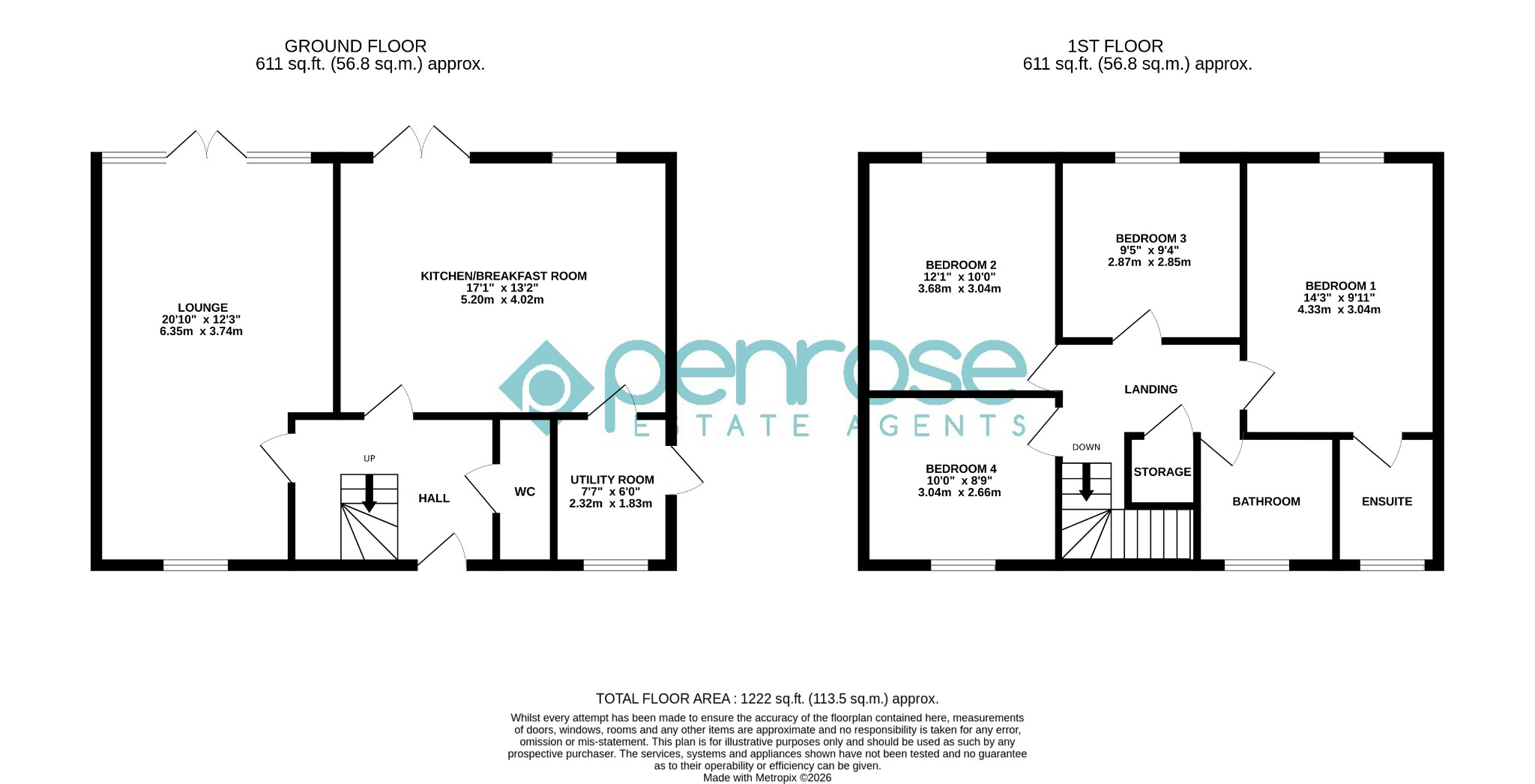 7 Laurel Close, Luton, Bedfordshire floorplan
