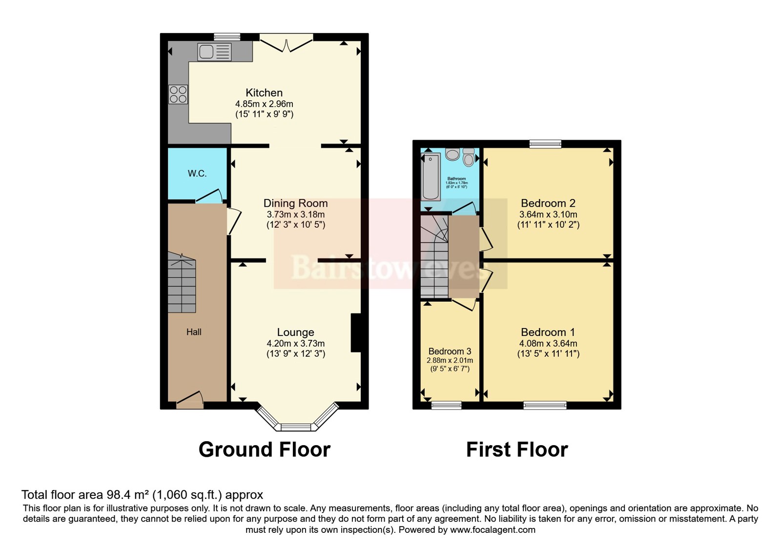 3, Lindley Road, West Midlands floorplan