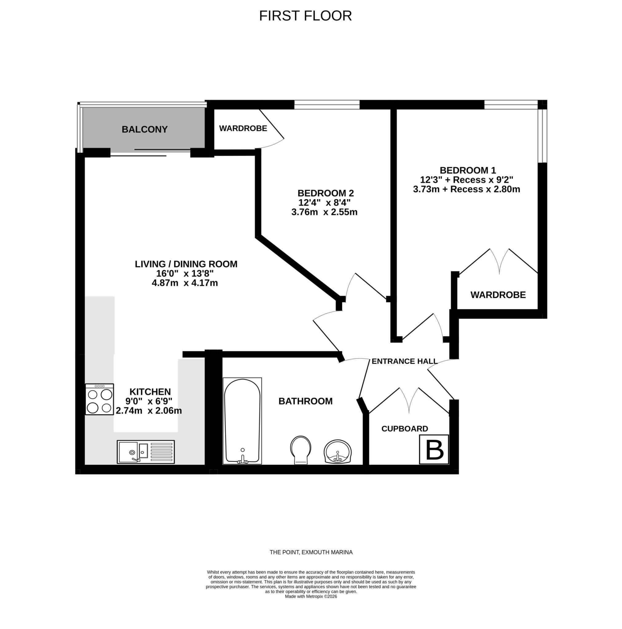 4, The Point, Exmouth floorplan