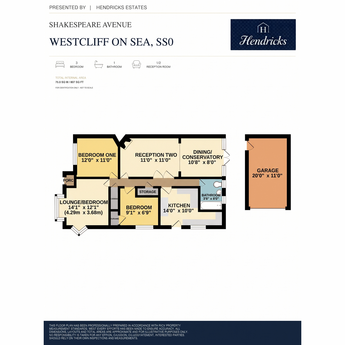 8, Shakespeare Avenue, Westcliff-on-sea floorplan