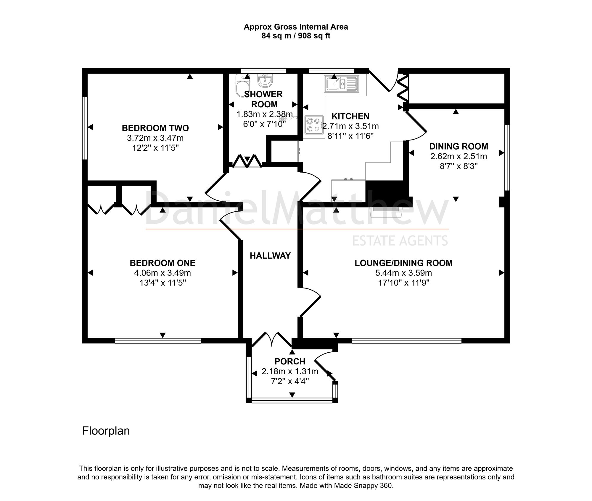 5 Mount Earl Close, Bridgend floorplan
