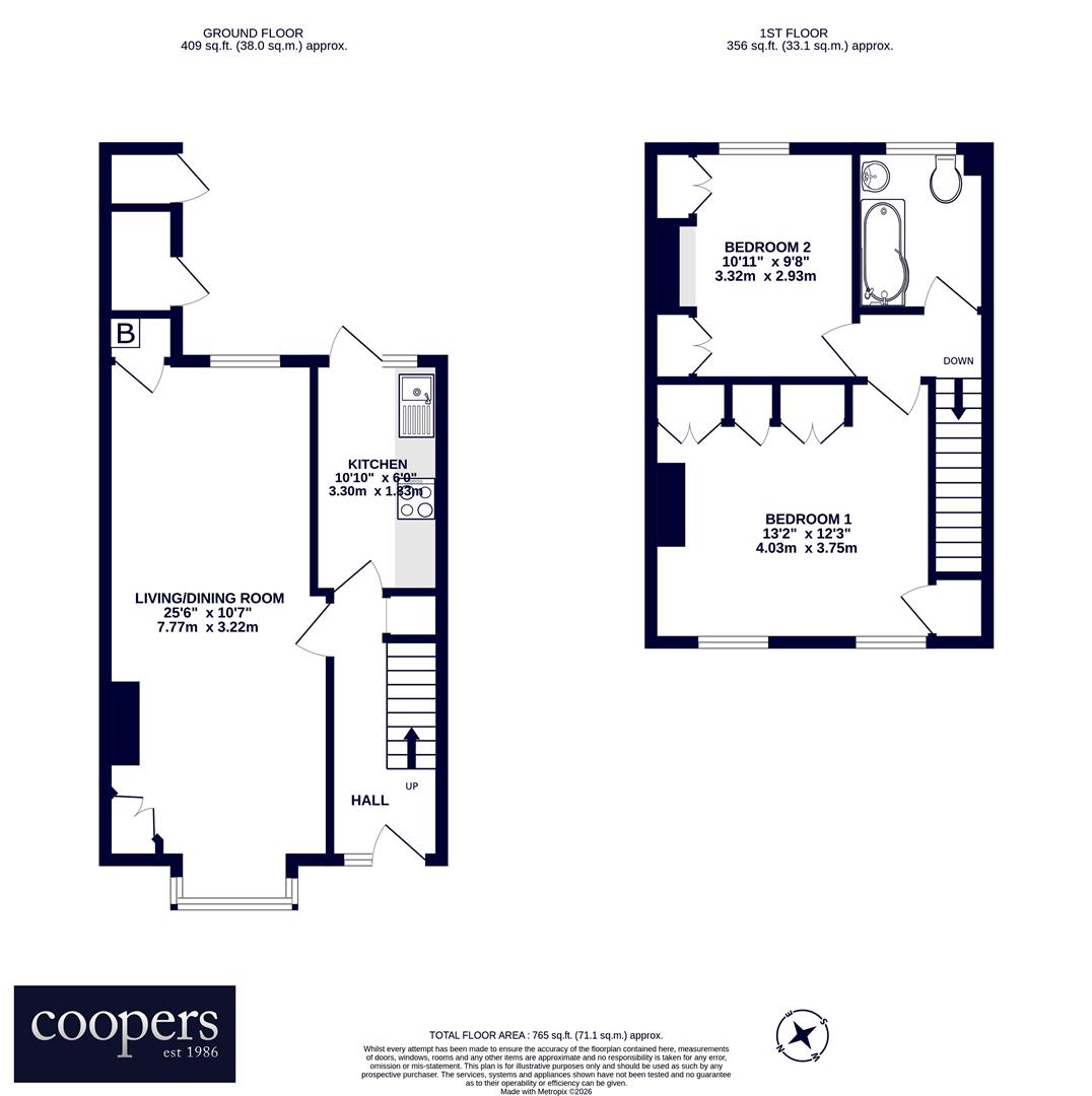 43, Tudor Road, Hayes floorplan