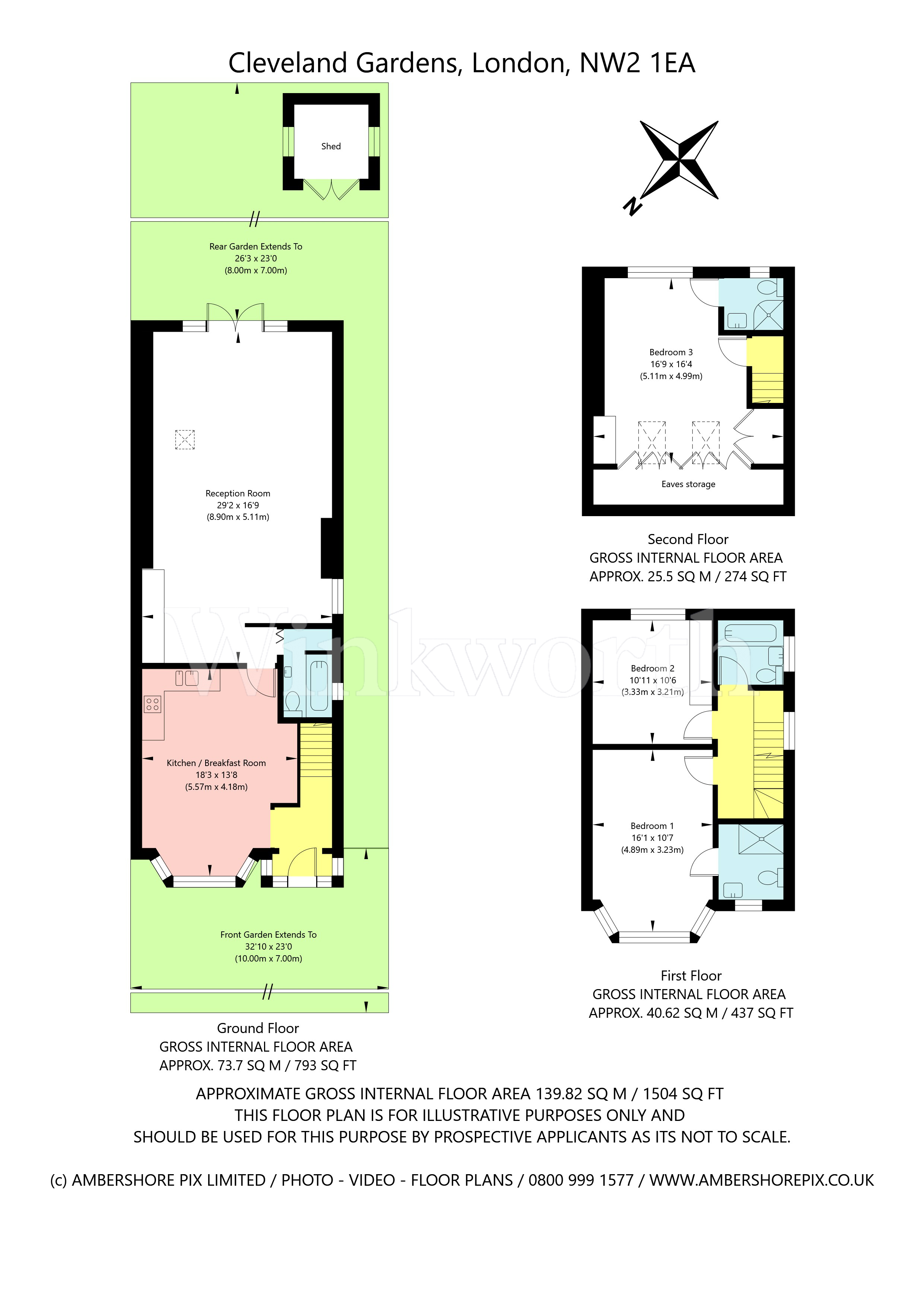 27, Cleveland Gardens, London floorplan