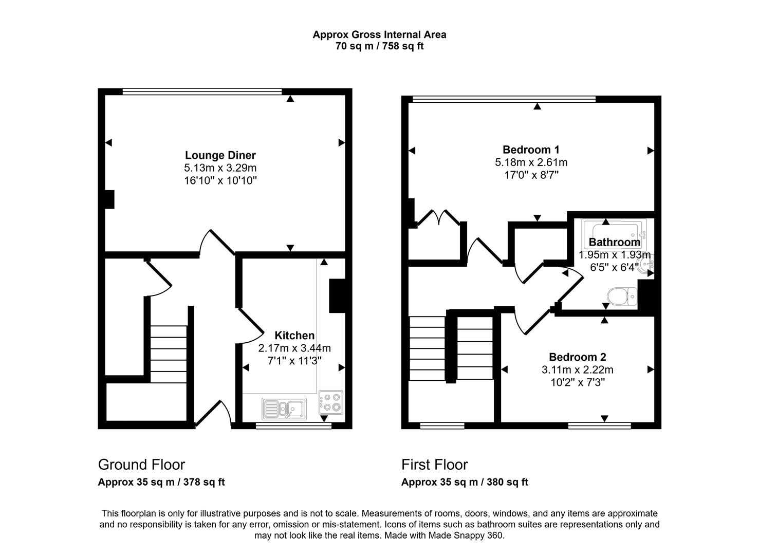 1 Beddoes Court, Milford Street, Saundersfoot floorplan
