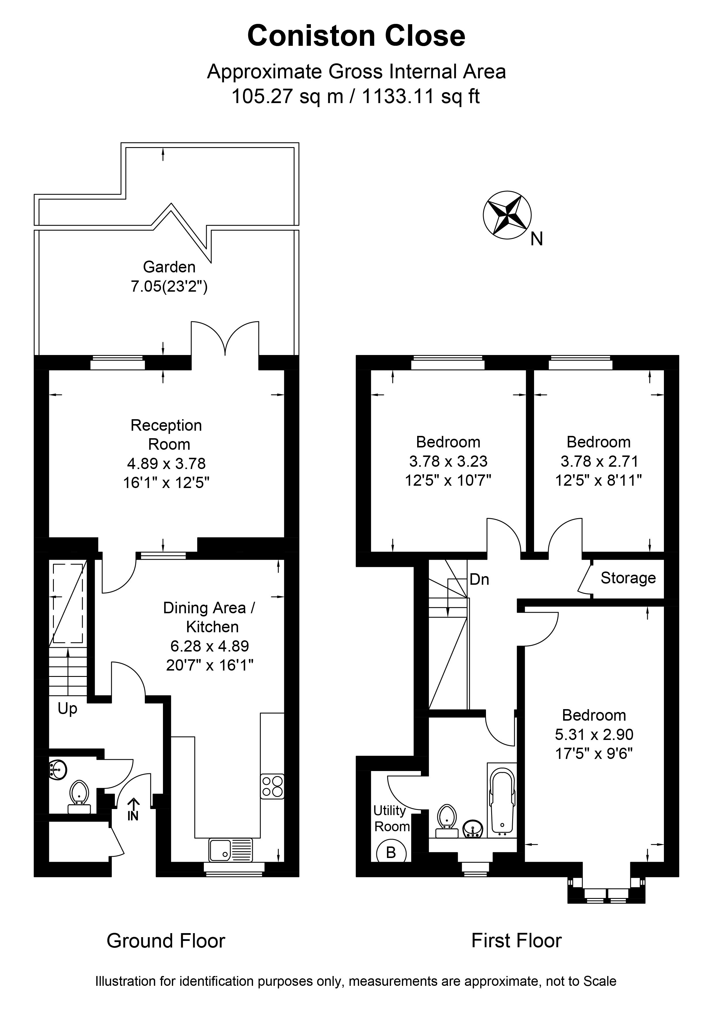 46, Coniston Close, London floorplan