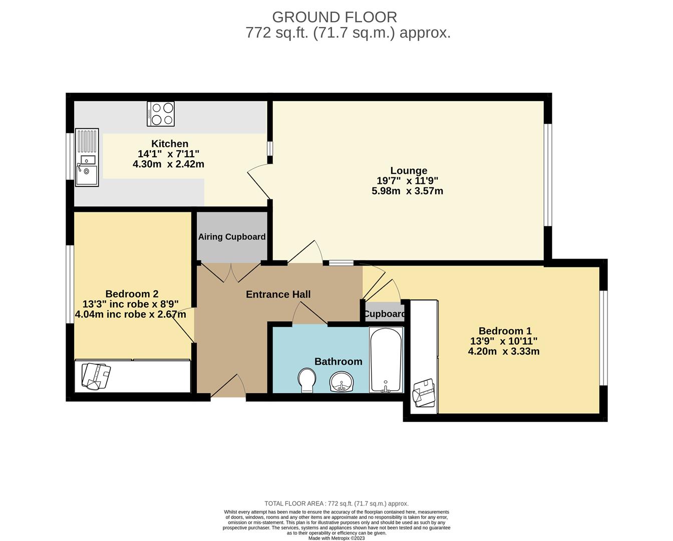Herbert Road, New Milton, Hampshire BH25, 2 bedroom flat for sale