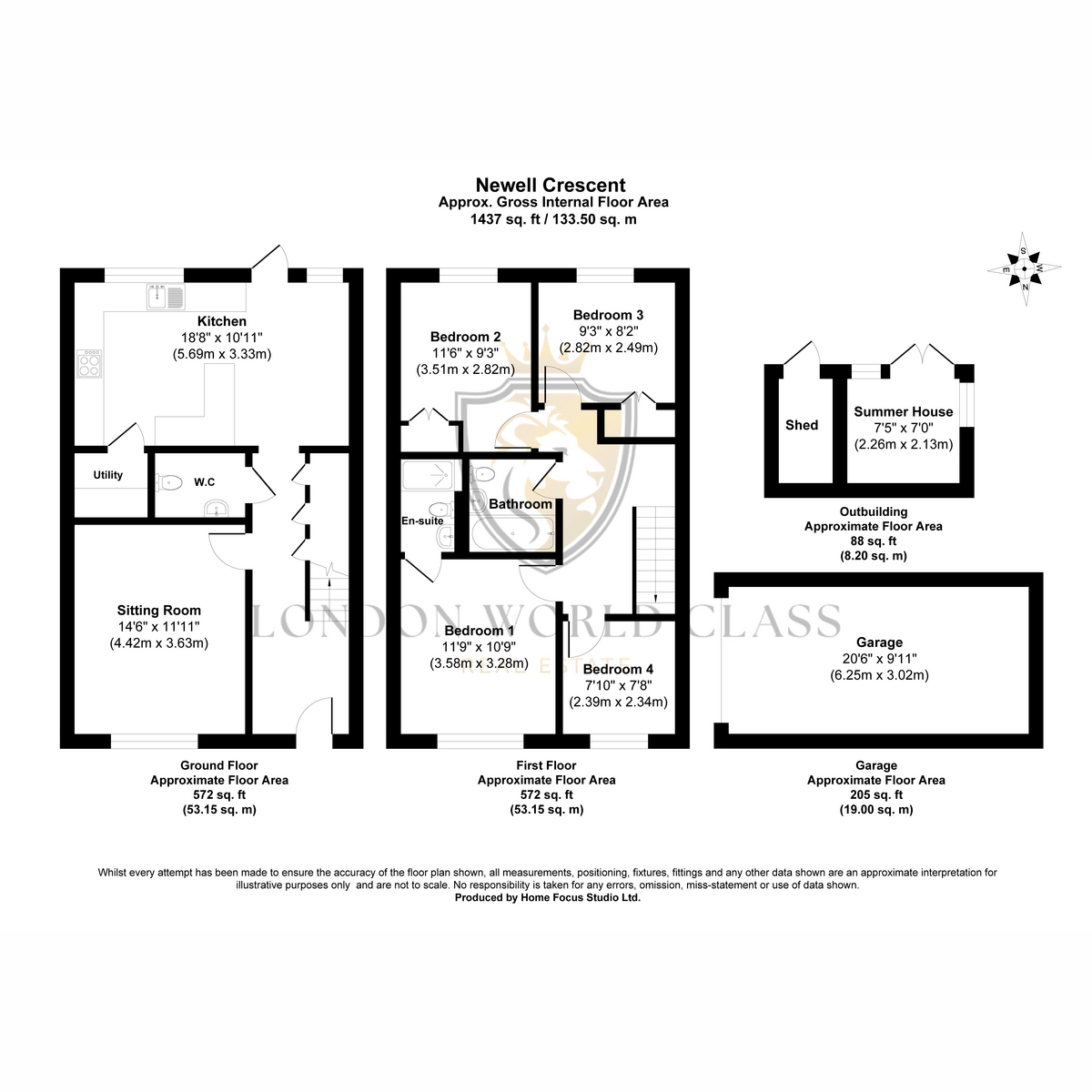 8, Newell Crescent, Chichester floorplan