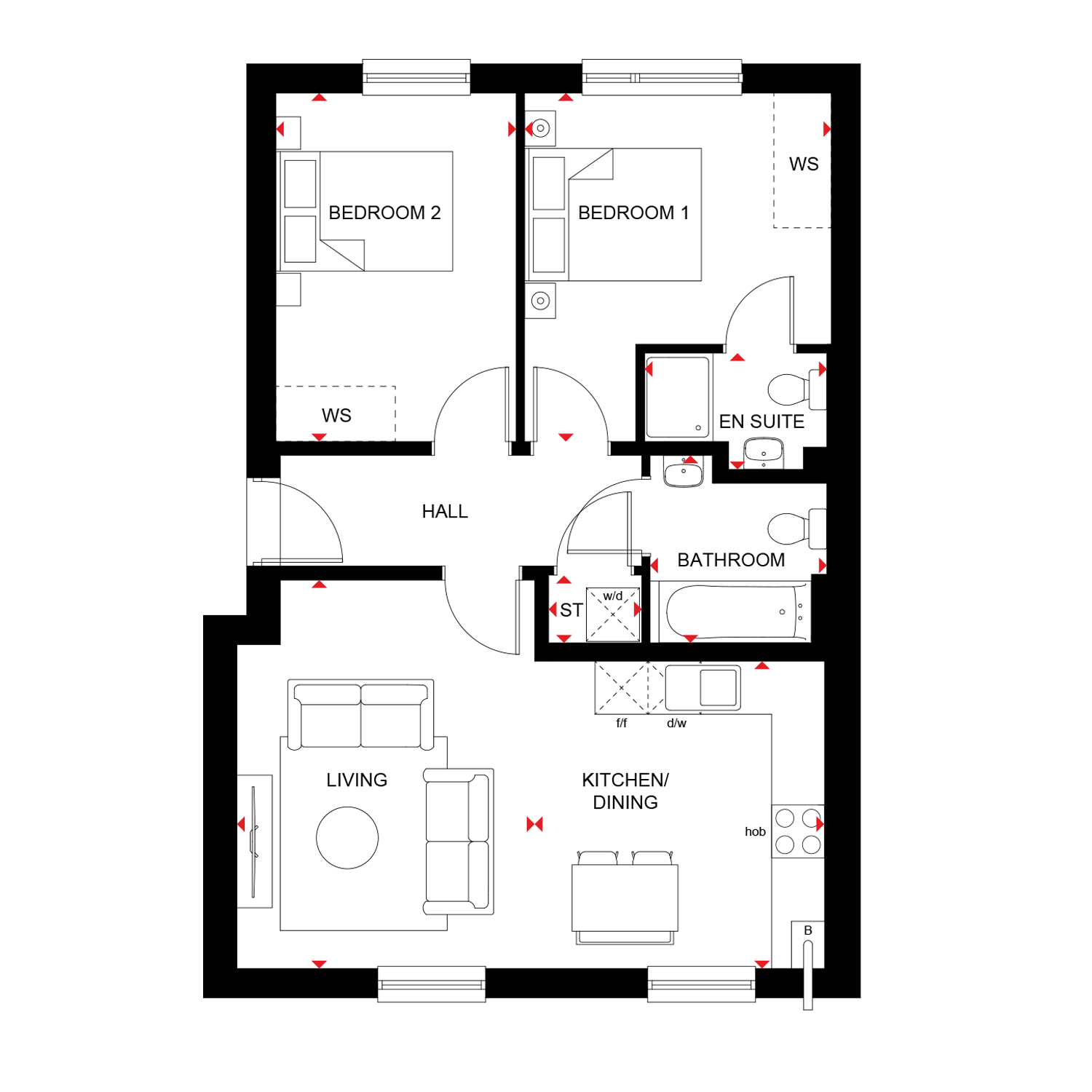 H7353147, 160 Mill Drive, Bucksburn, Aberdeen floorplan