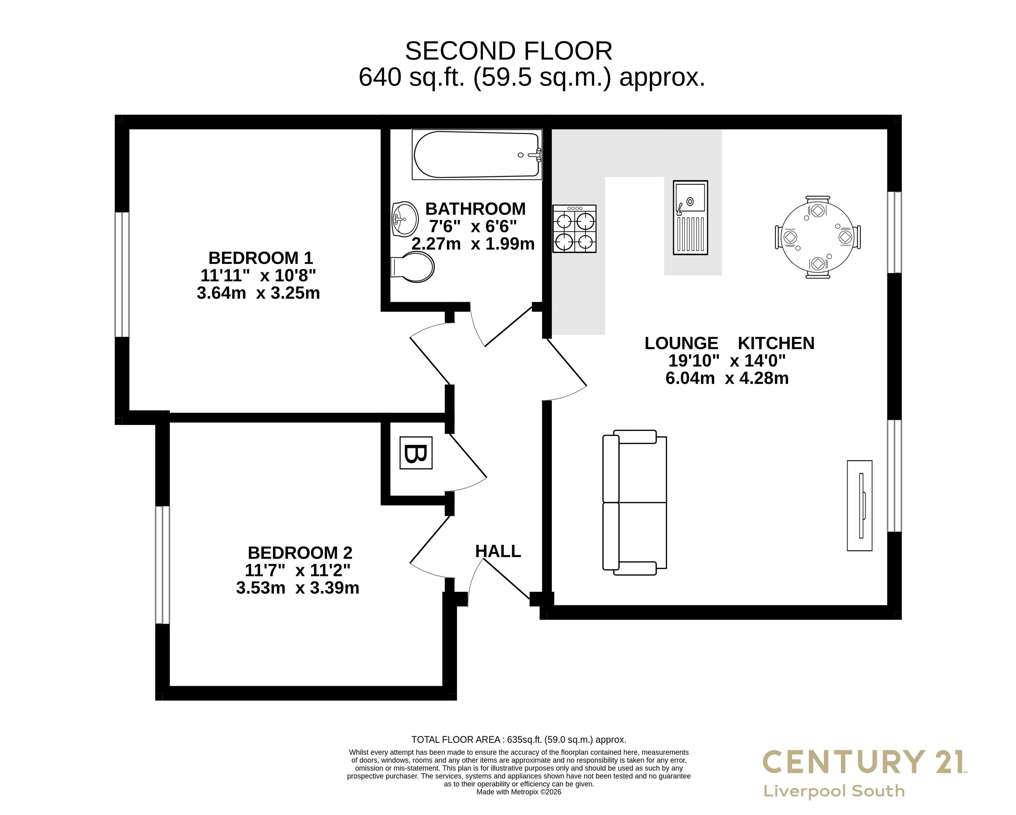 83, Hansby Drive, LIVERPOOL floorplan