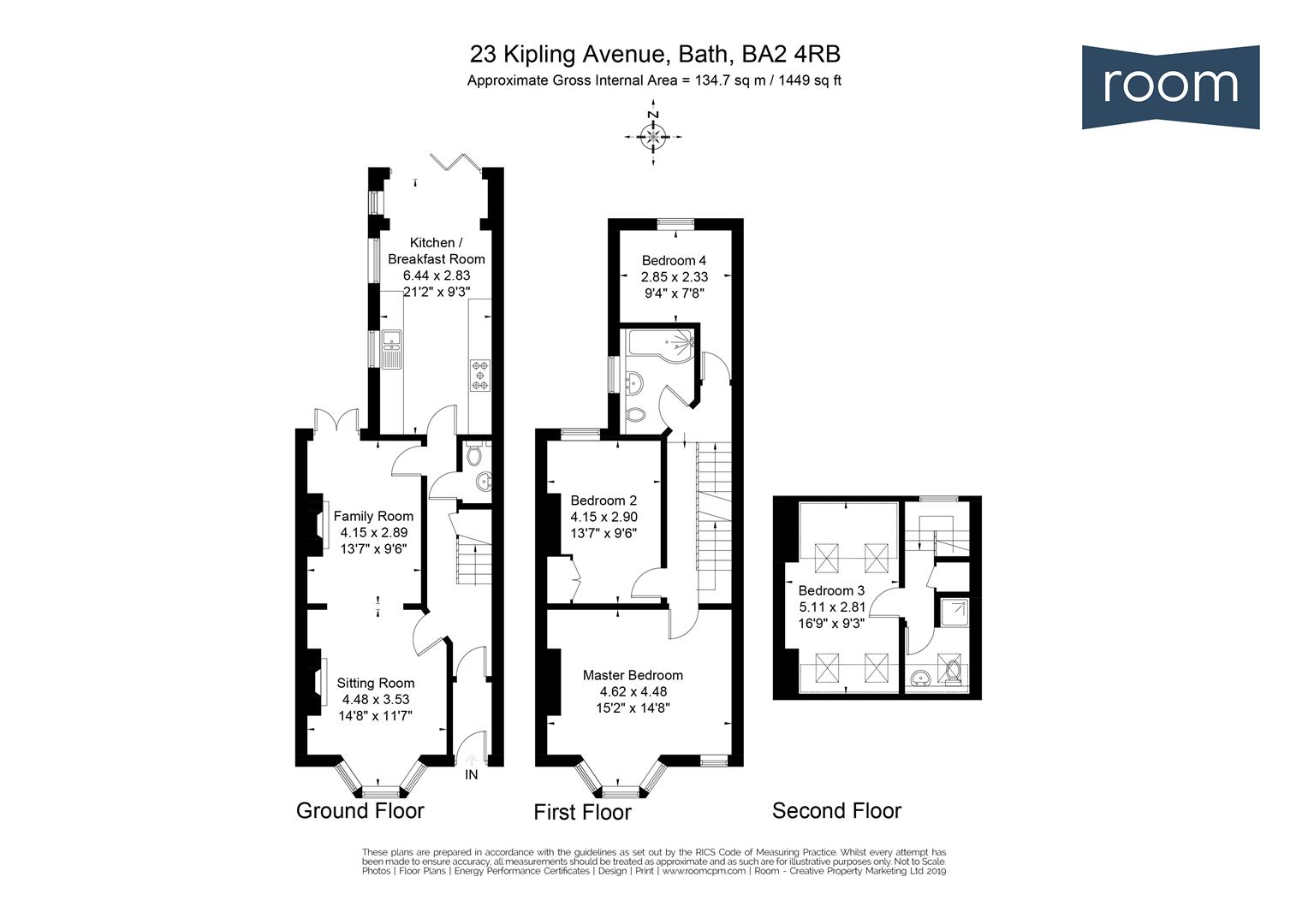 4 Bedrooms Terraced house for sale in Kipling Avenue, Bath BA2