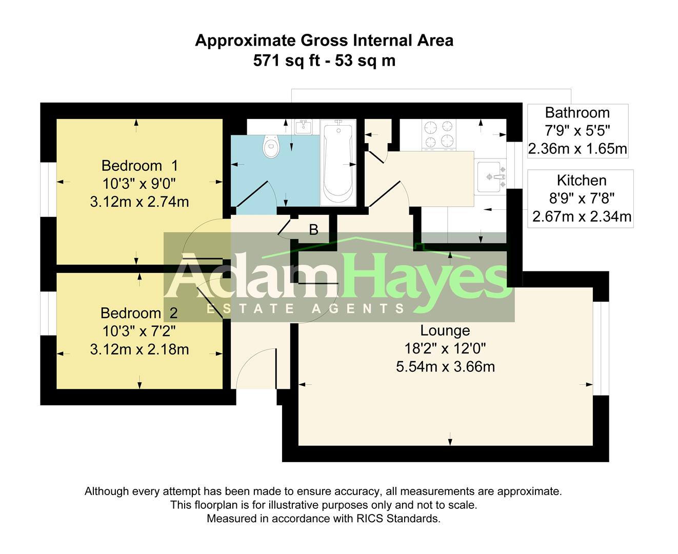 Vanderville Gardens, London floorplan