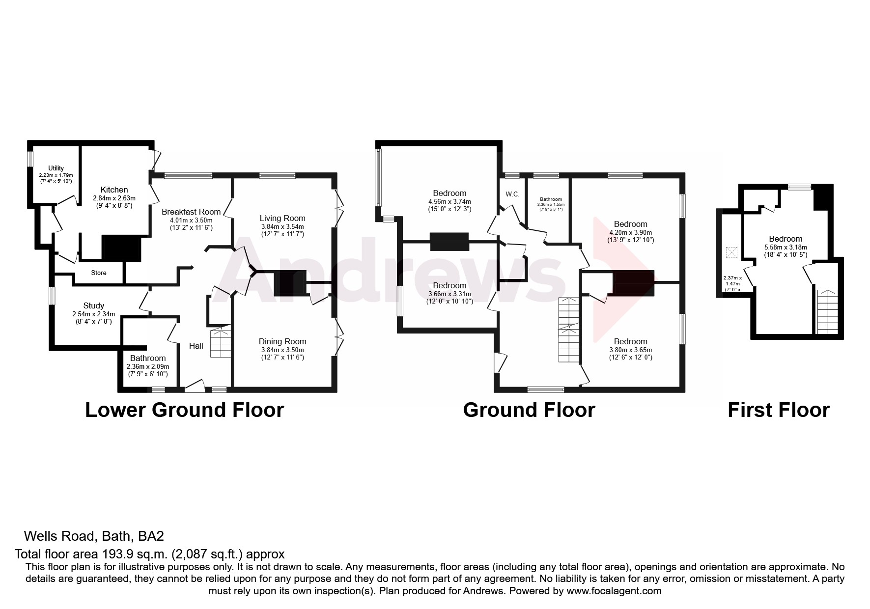 Wells Road, Bath, Somerset BA2, 5 bedroom detached house for sale
