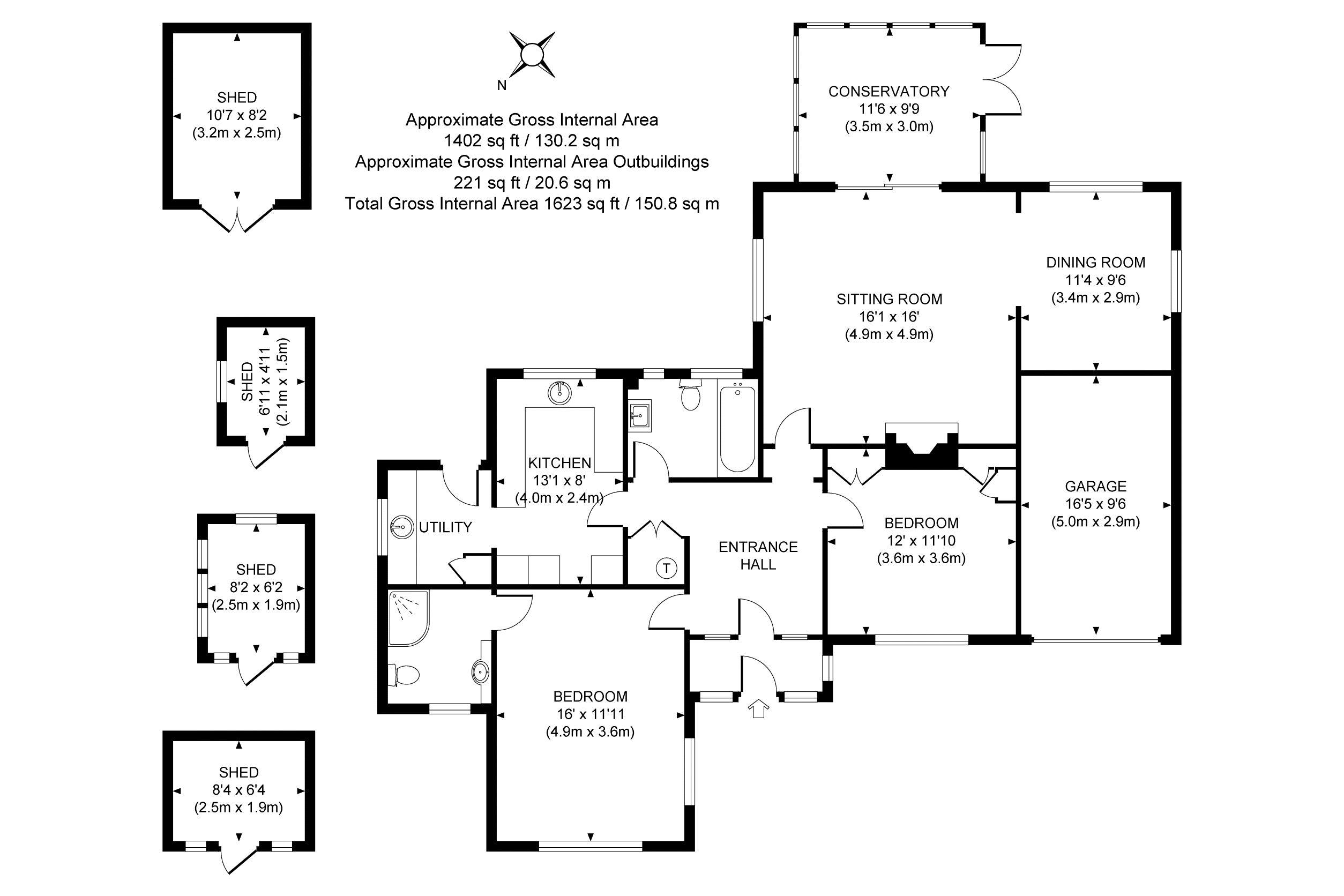 Oakwood Drive, East Horsley, Leatherhead KT24, 2 bedroom detached
