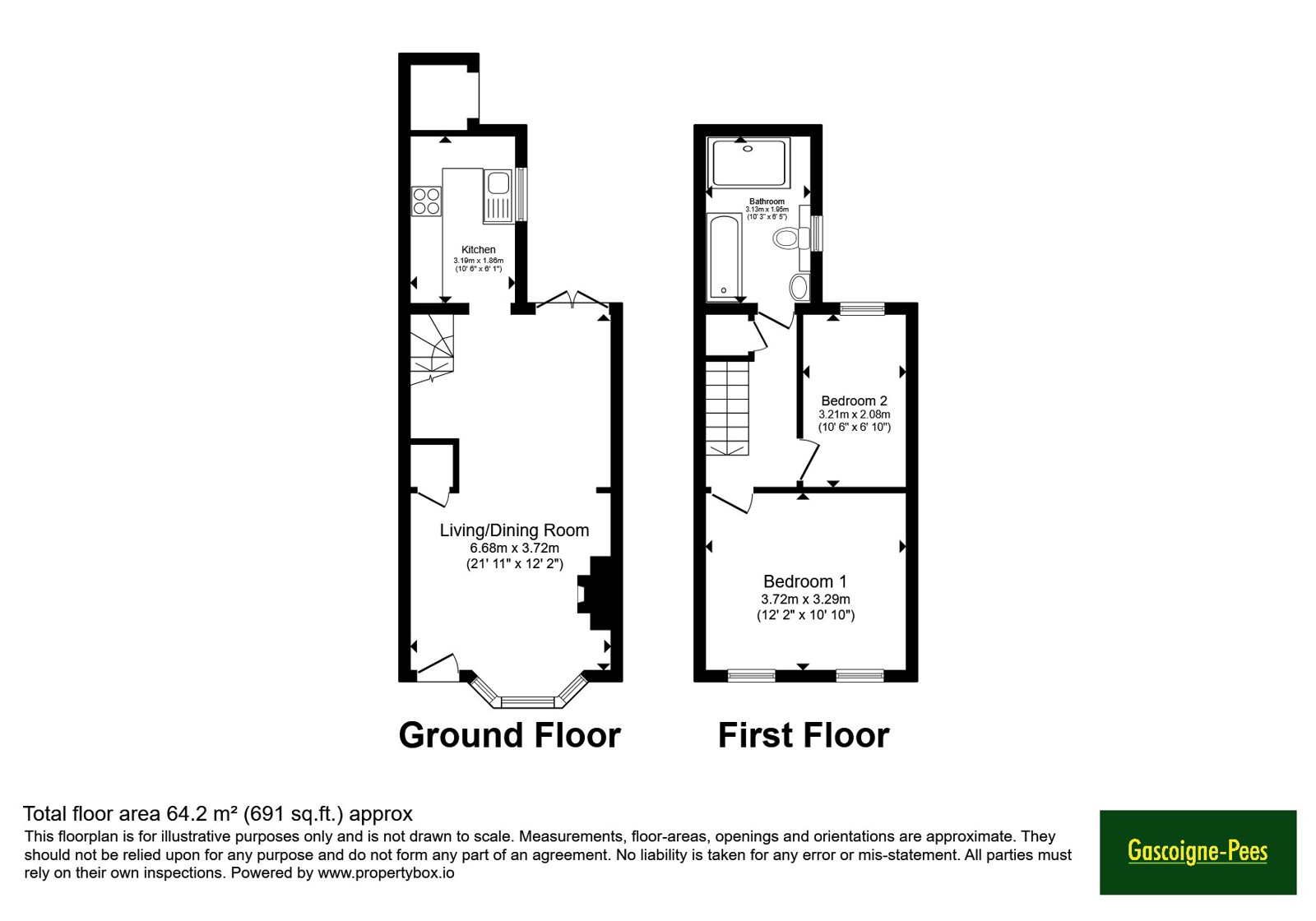 132, Longfellow Road, Worcester Park floorplan