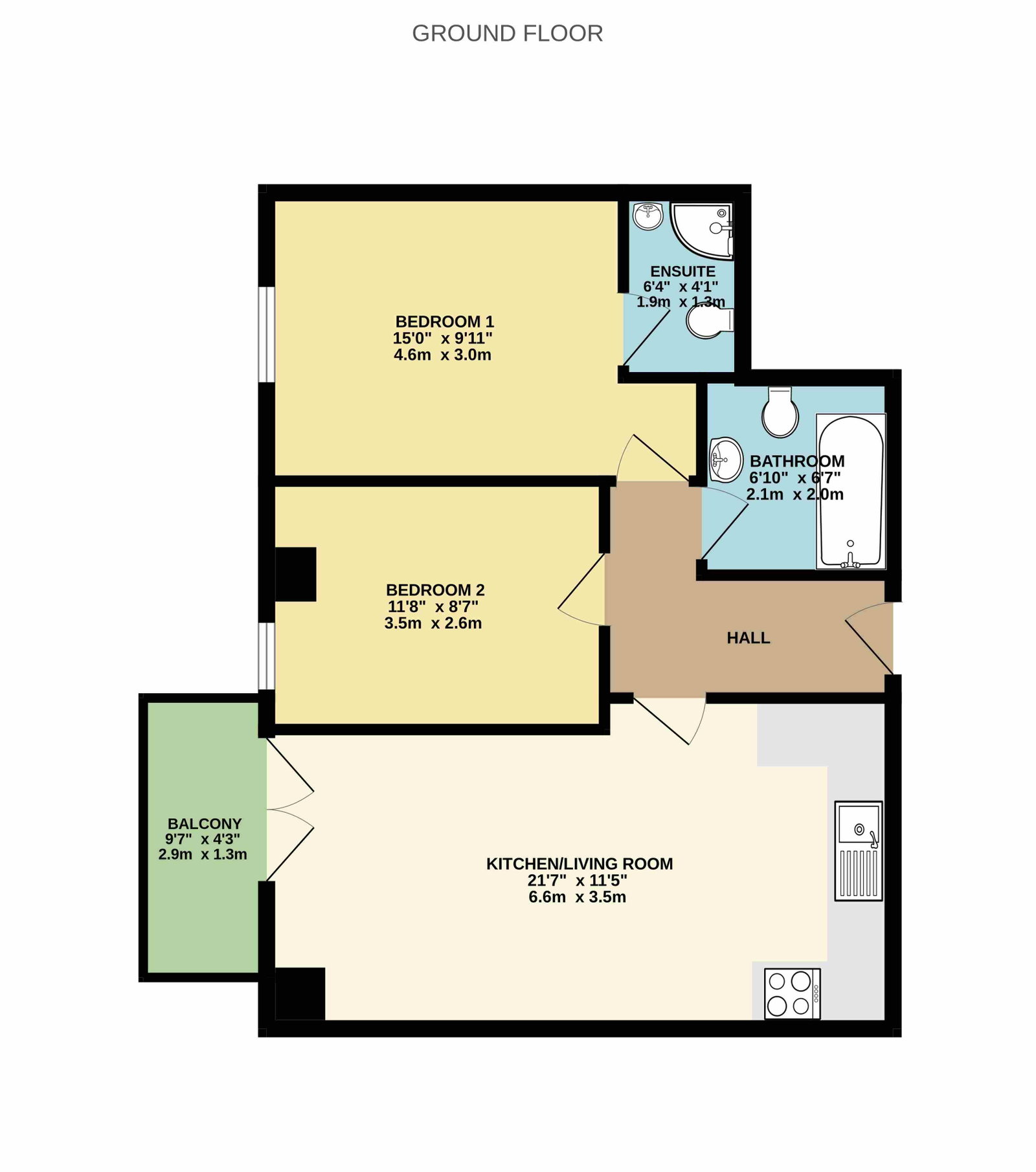 Dreadnought,Flat 3, Hazel Road, Southampton floorplan