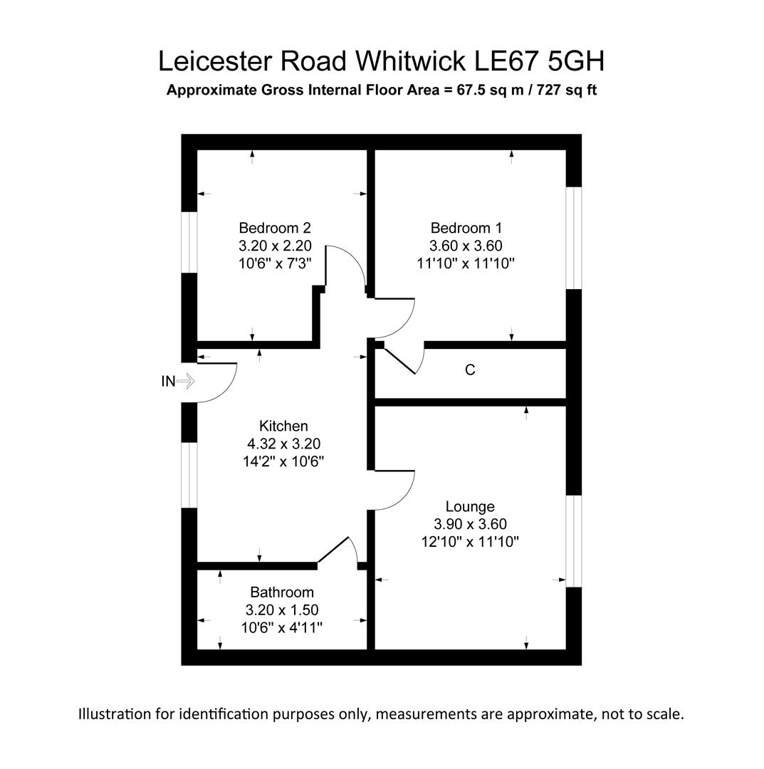 Flat 2, Coalville floorplan