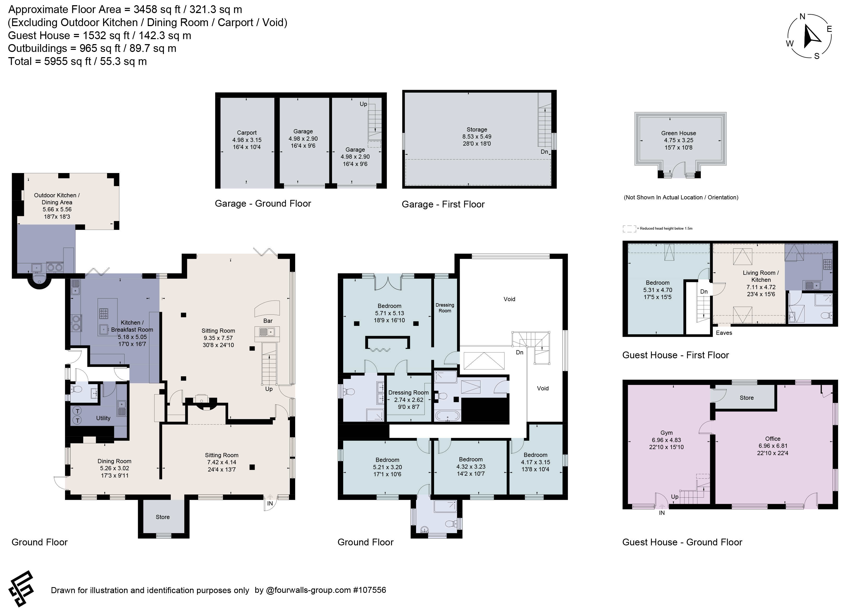Bullswater Cottage,, Bullswater Lane, Pirbright floorplan