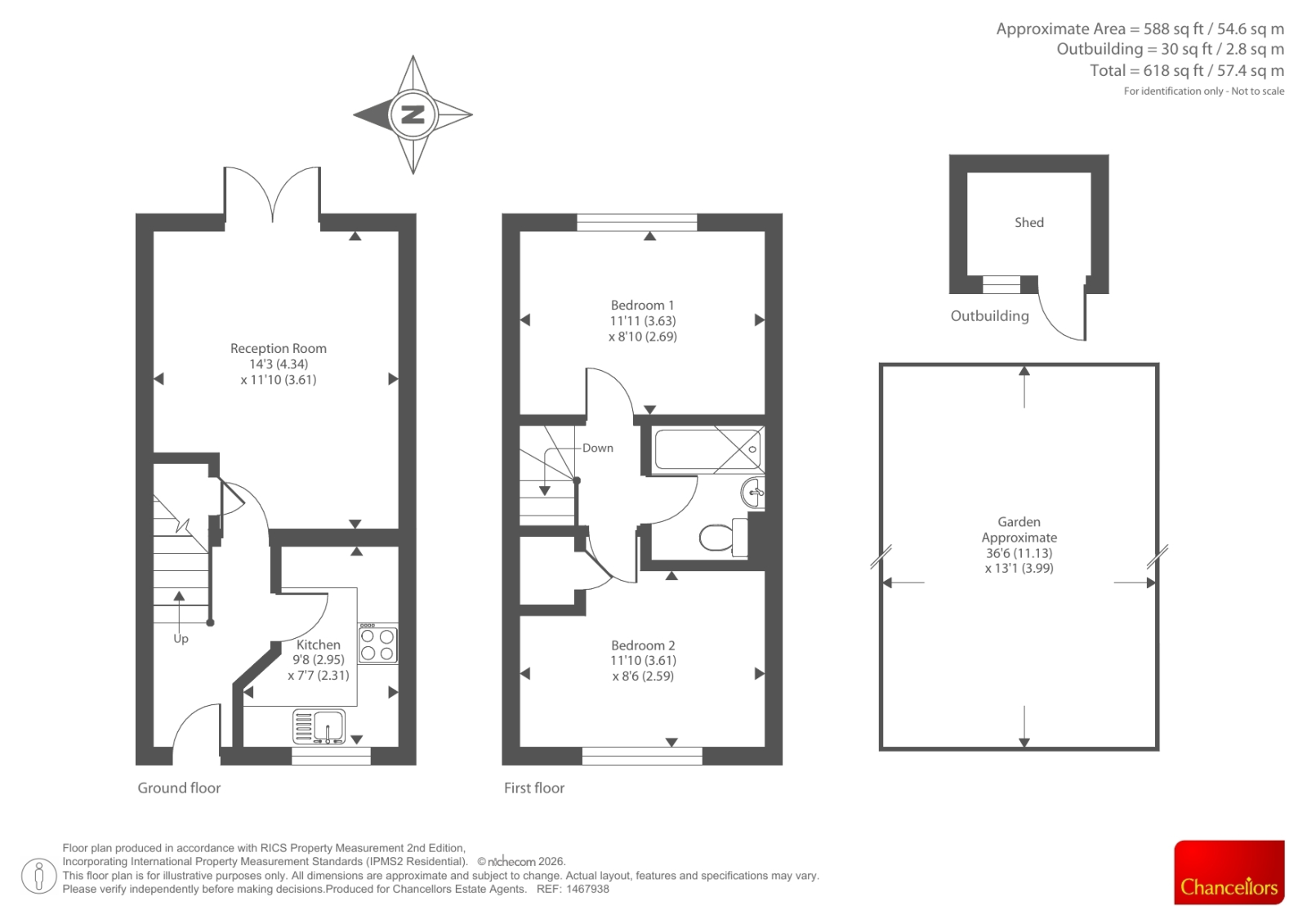 36, Spruce Drive, Bicester floorplan