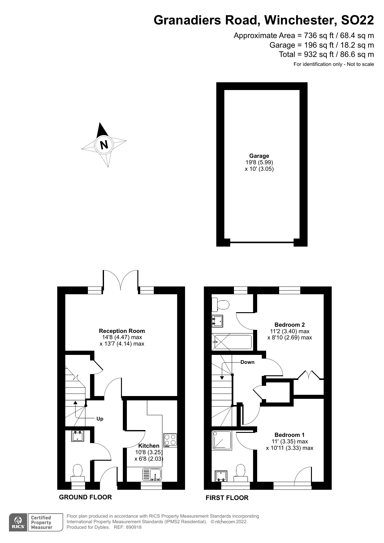 Granadiers Road, Kings Barton, Winchester SO22, 2 bedroom semidetached