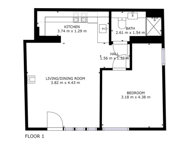 Flat 7, The Old Glassworks,, Lewis Lane, Gloucestershire floorplan