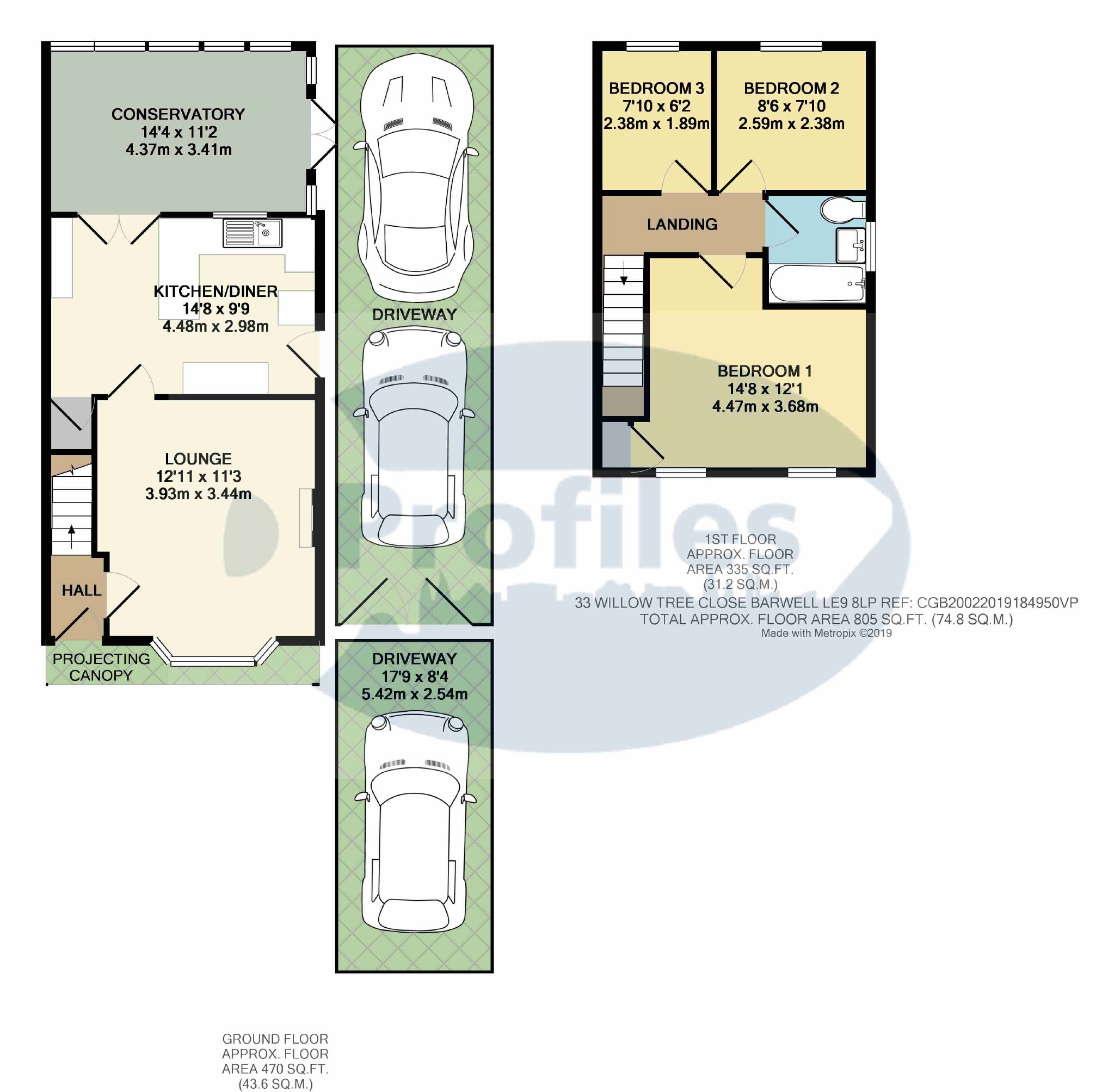 3 Bedrooms Semi-detached house for sale in Willow Tree Close, Barwell, Leicester LE9