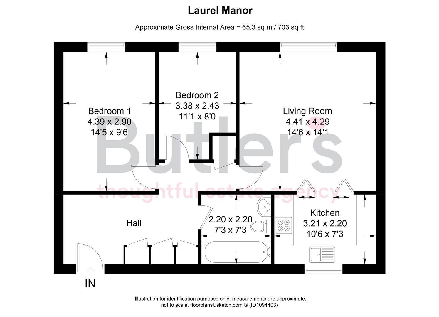 35 Laurel Manor, Devonshire Road, Sutton floorplan