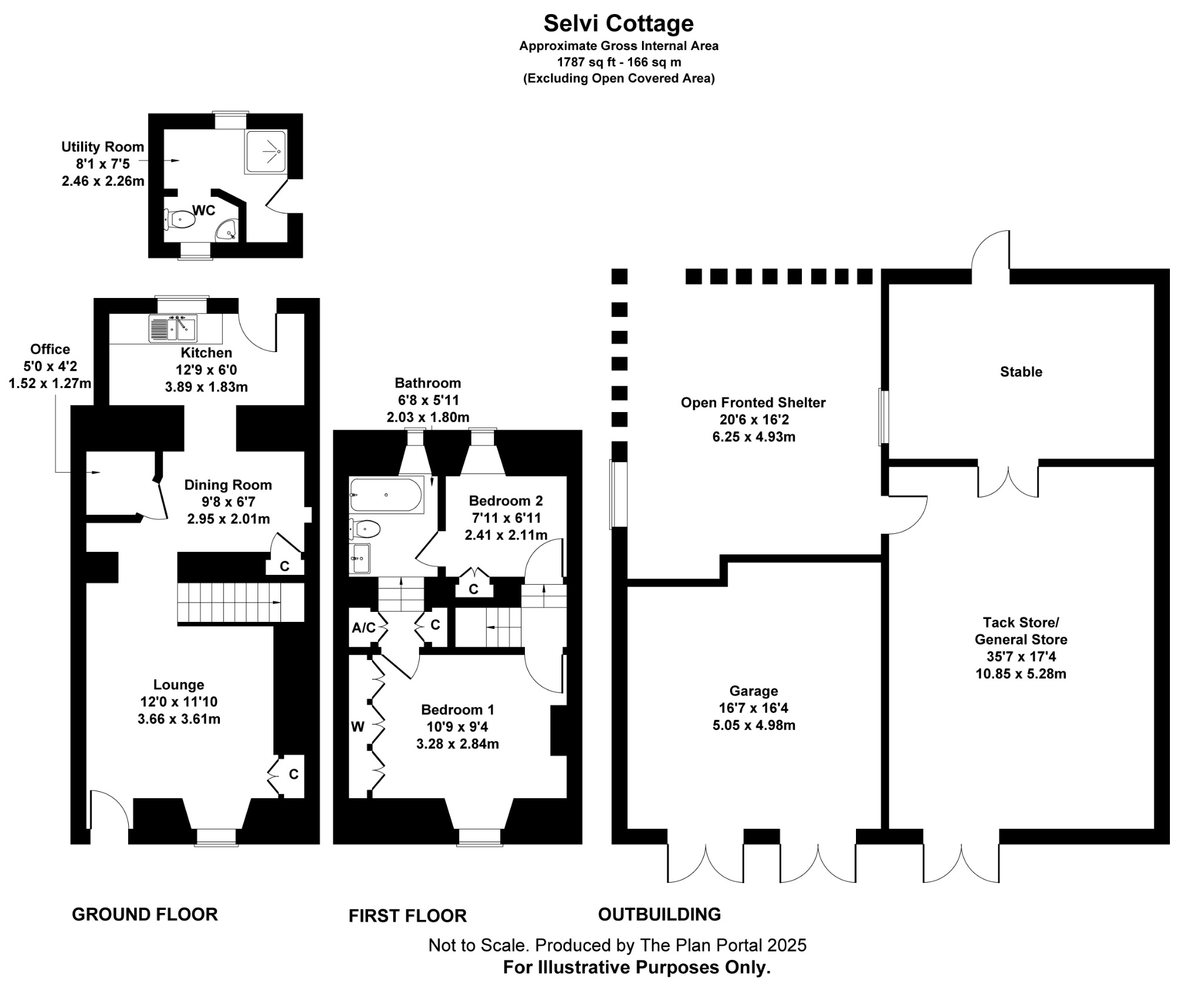 Selvi Cottage, Liftondown, Devon floorplan