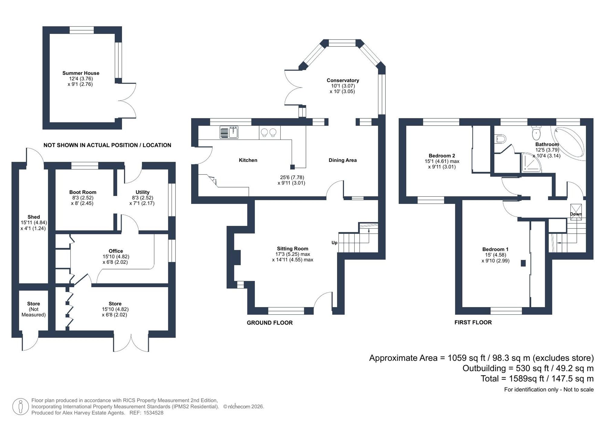 5 Paynes Green Cottages Weare Street, Dorking floorplan