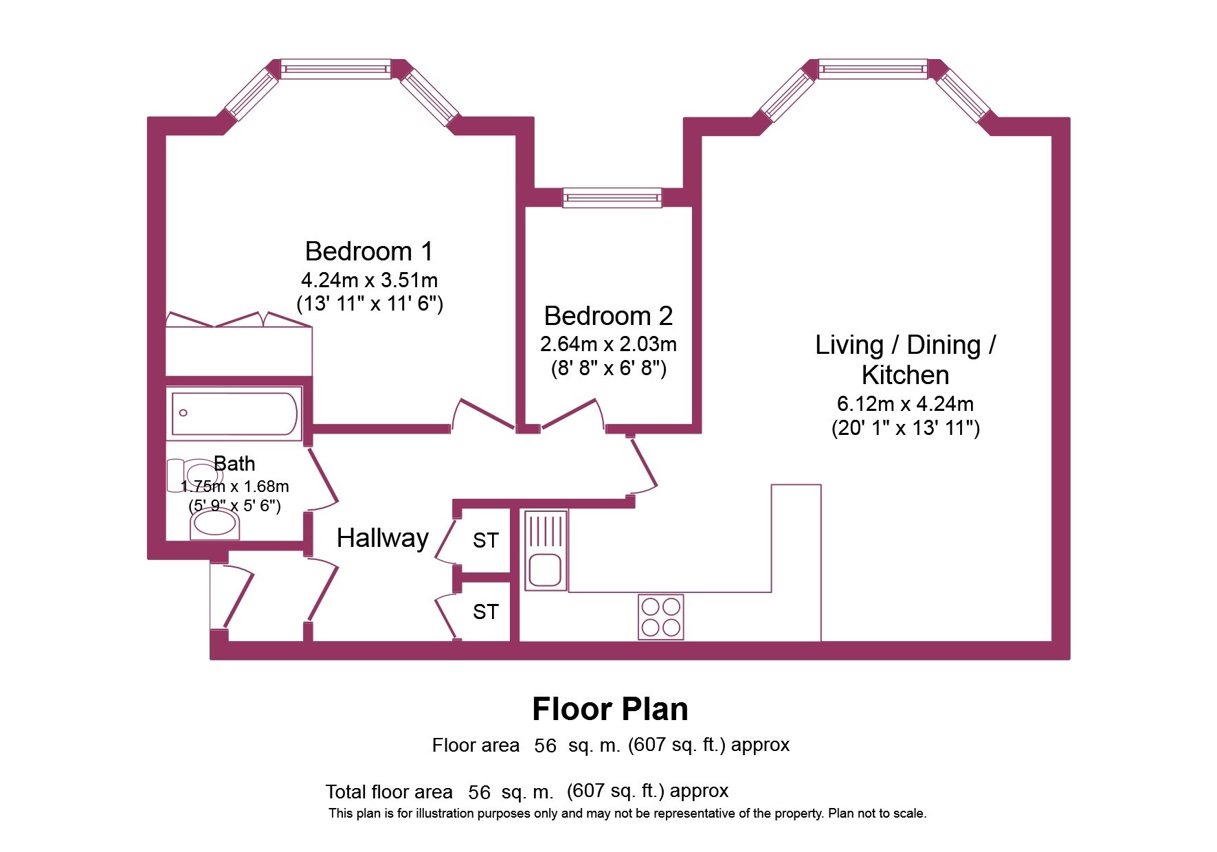 3, New Copper Moss, Greater Manchester floorplan