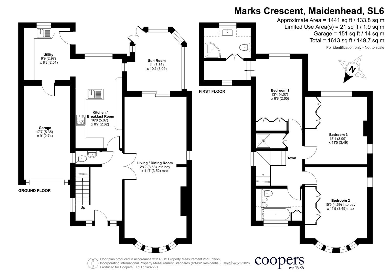 77, St. Marks Crescent, Maidenhead floorplan