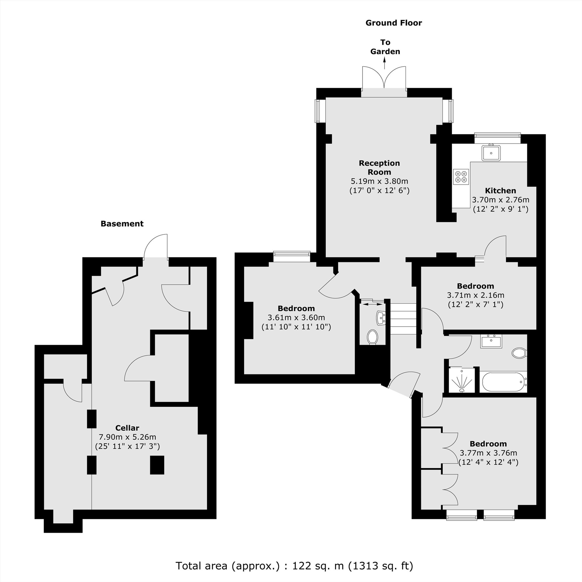 Flat A, 6, Oakfield Road, London floorplan