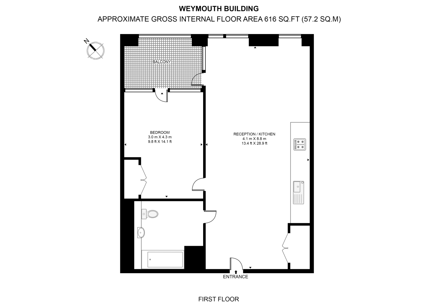 Weymouth Building, Elephant Park, Elephant & Castle floorplan