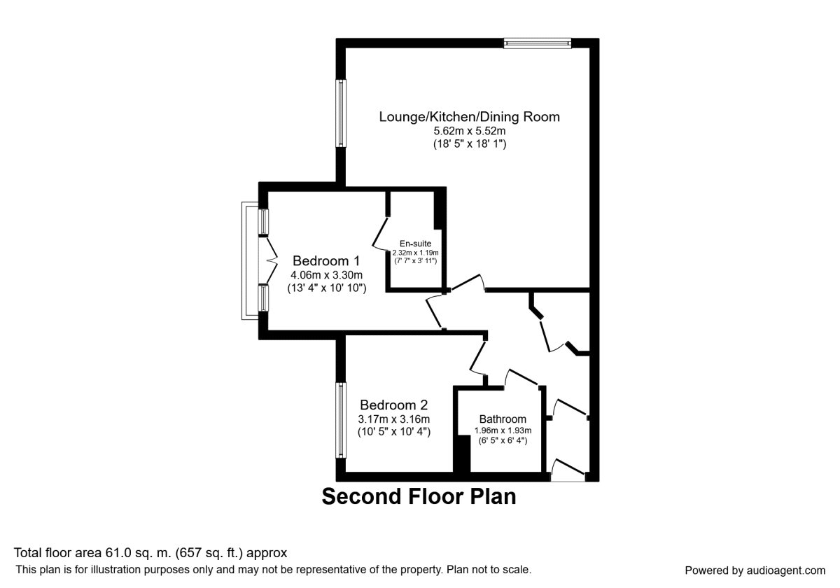 38 Harvard Court,, Goodwill Road, Newark floorplan