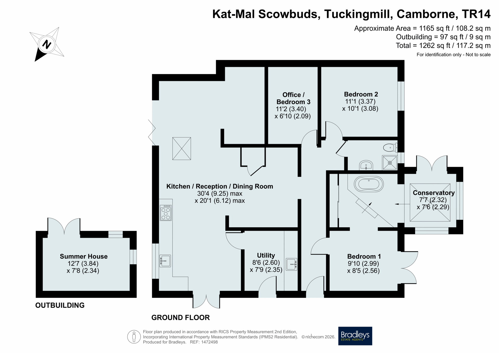 Kat-Mal,, Scowbuds, Camborne floorplan