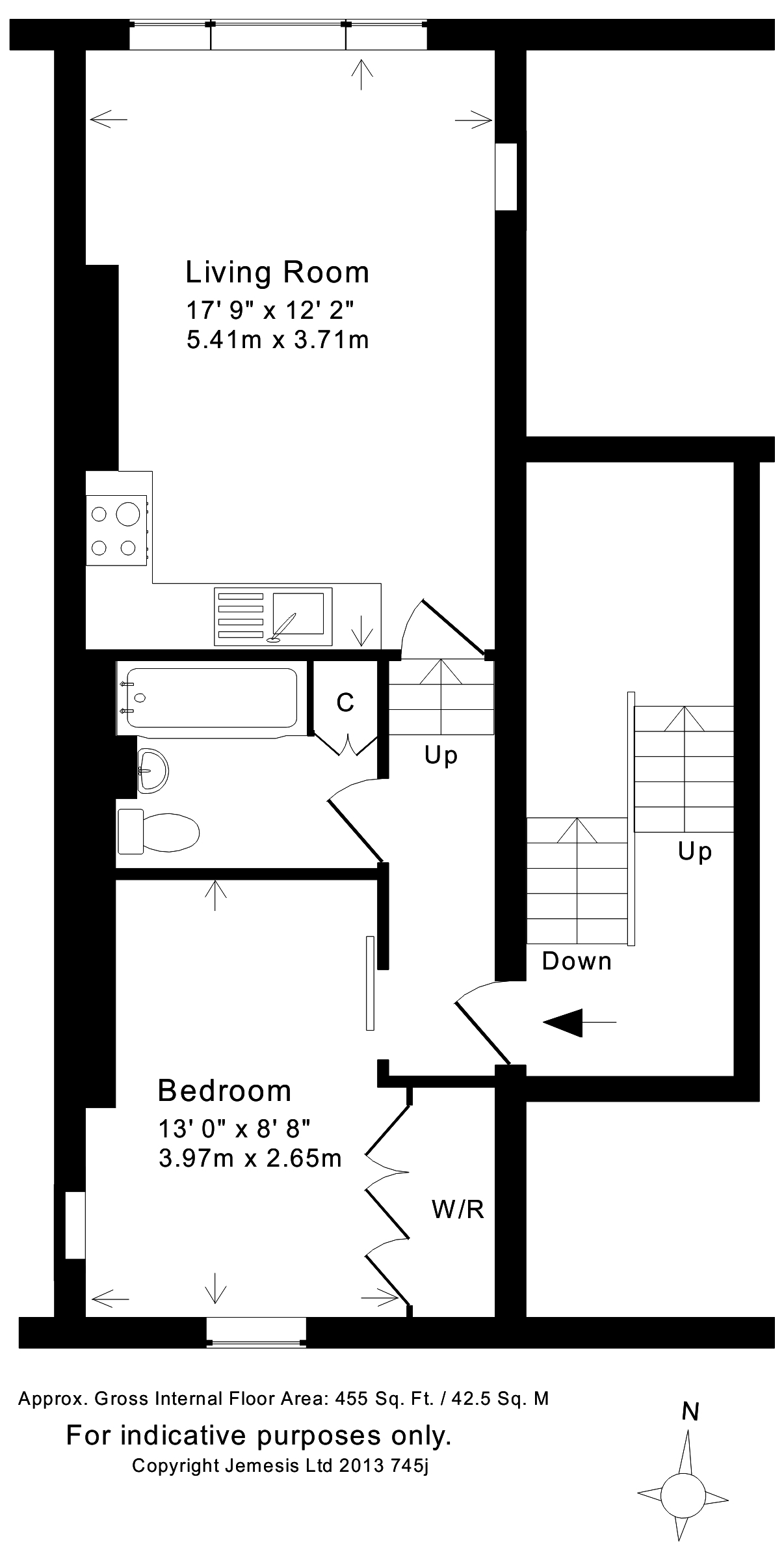 1 Bedrooms Flat to rent in Devonshire Buildings, Bath BA2