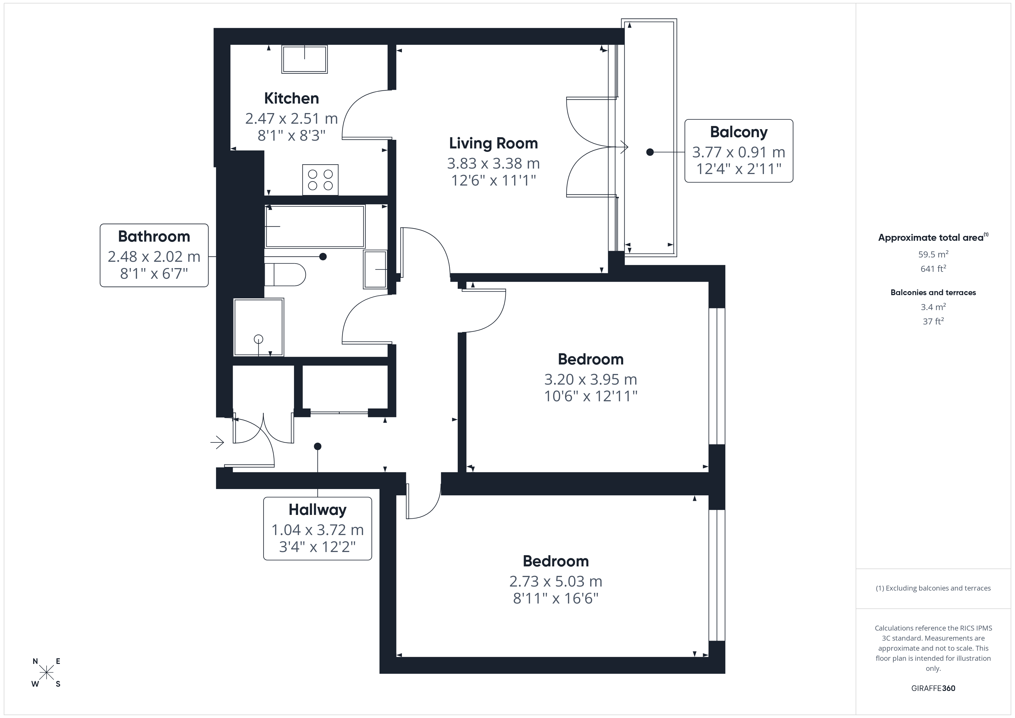 Flat 77, Fedden Village,, Nore Road, Bristol floorplan