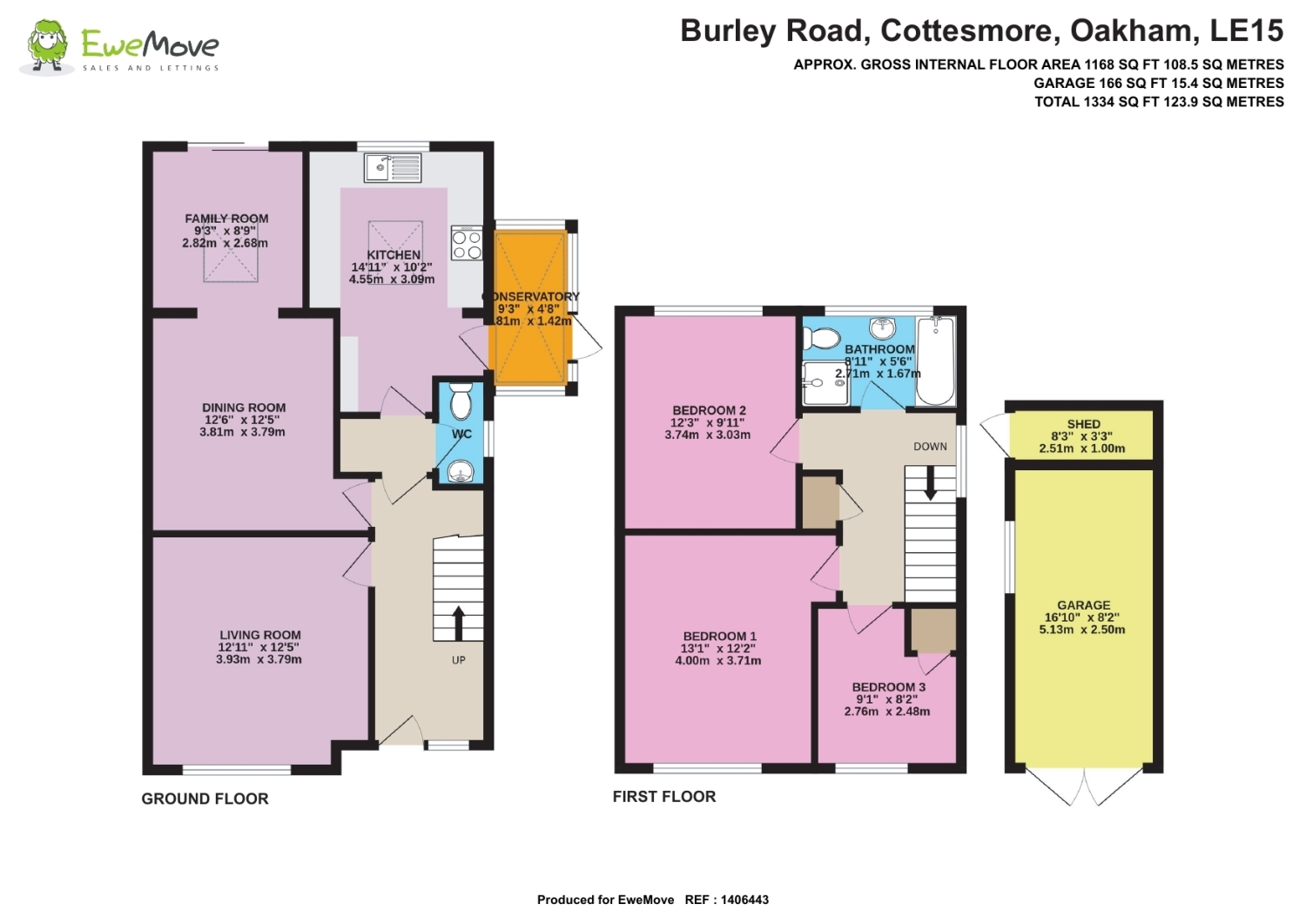 11, Burley Road, Oakham floorplan