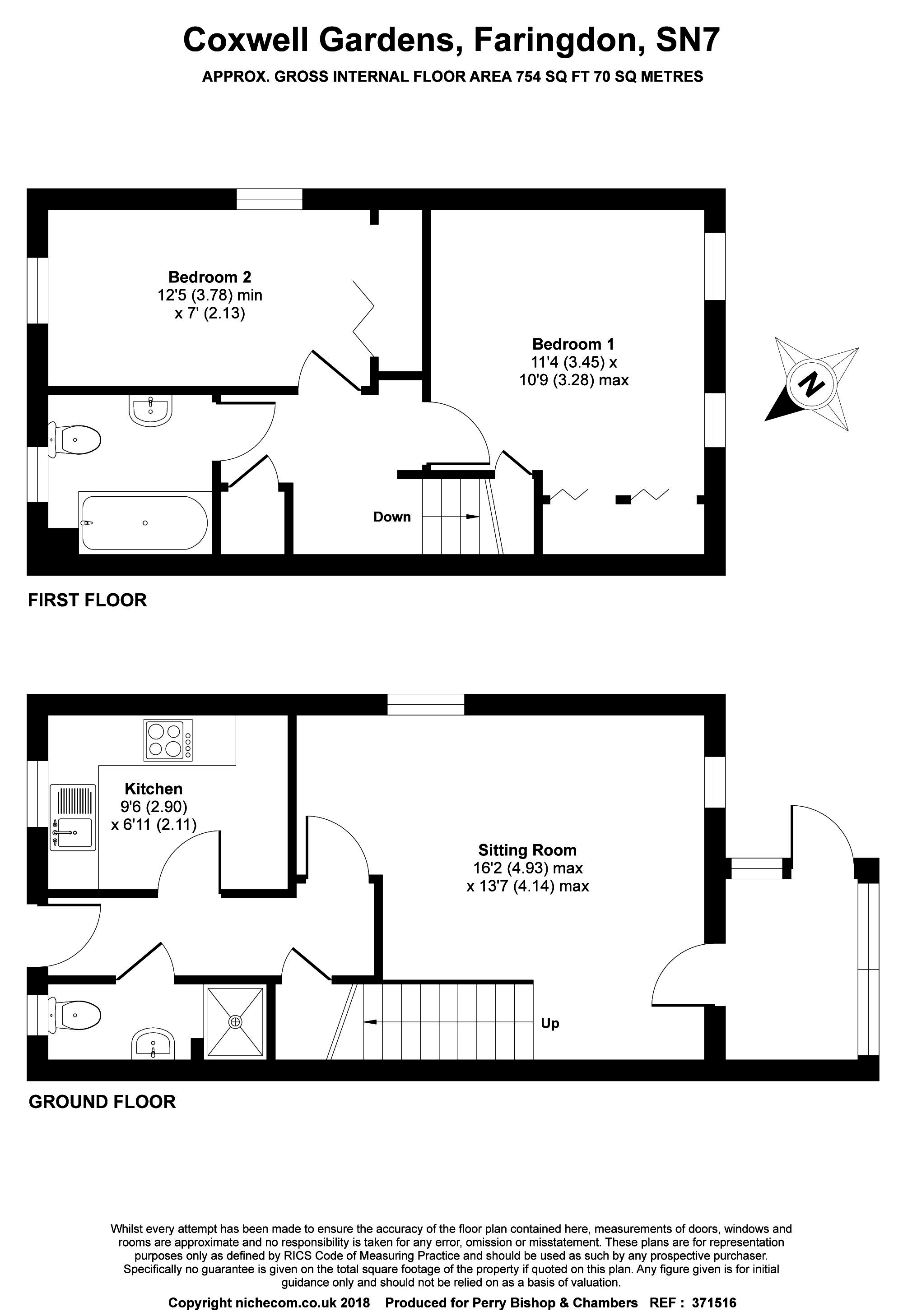 2 Bedrooms End terrace house for sale in Coxwell Gardens, Faringdon SN7