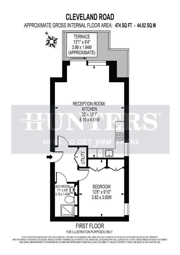 5, 85, Cleveland Road, London floorplan