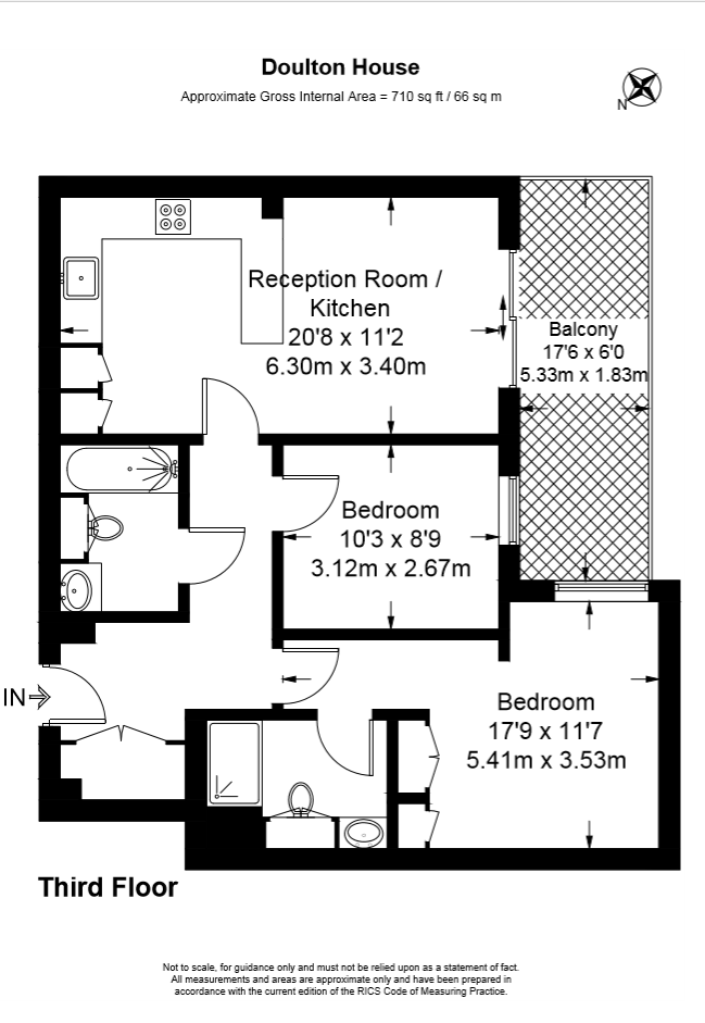 2 Bedrooms Flat to rent in Doulton House, 11 Park Street, Chelsea Creek, London SW6