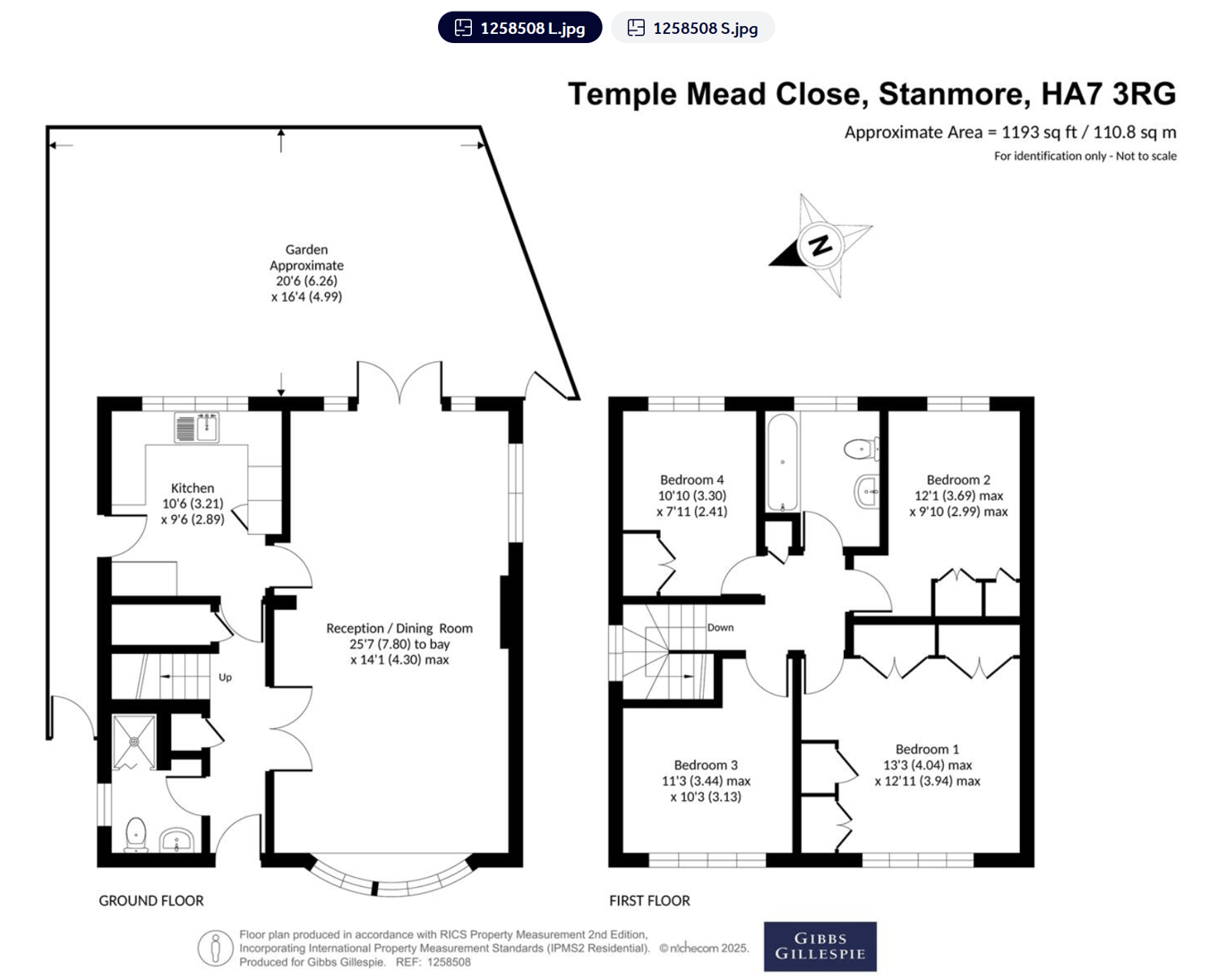 24, Temple Mead Close, Stanmore floorplan