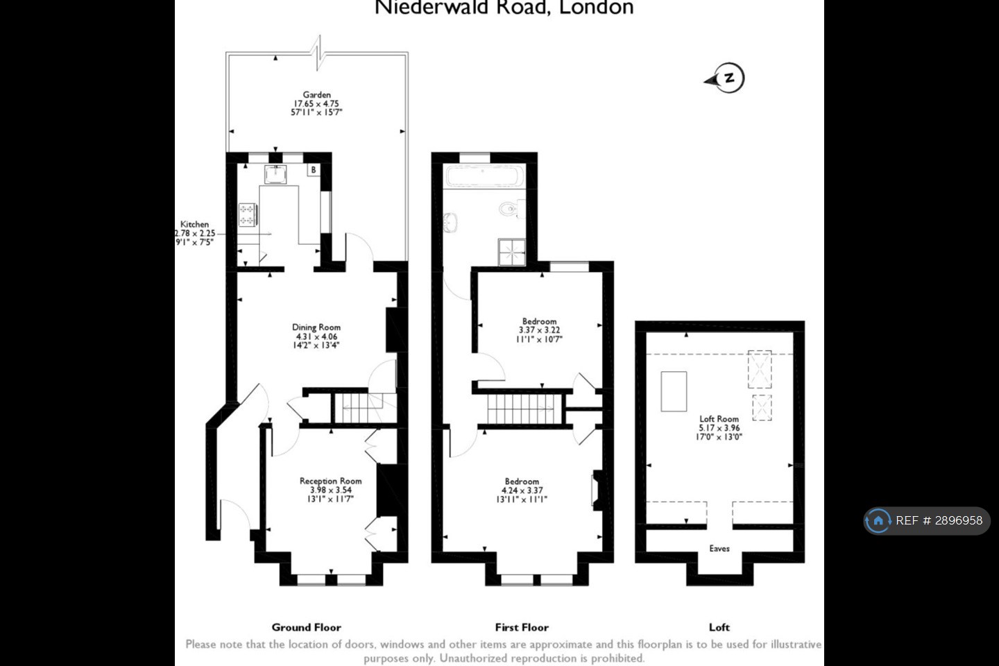 Niederwald Road, London floorplan