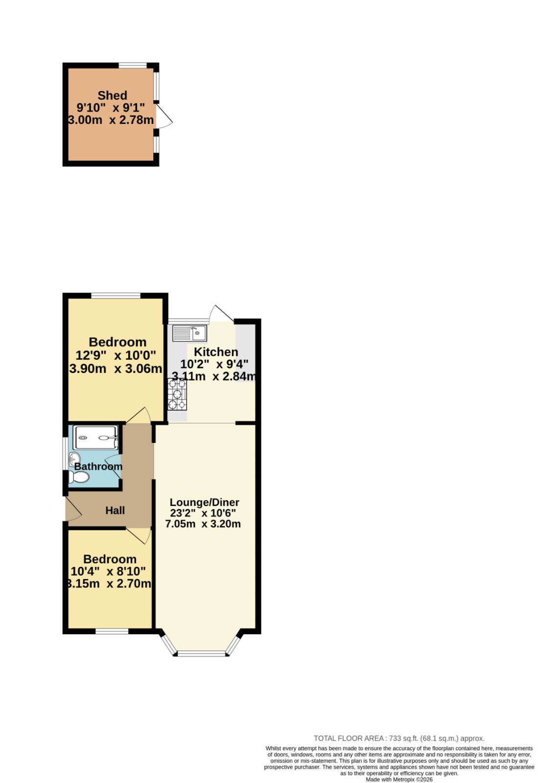 36, Tadworth Road, Ashford floorplan