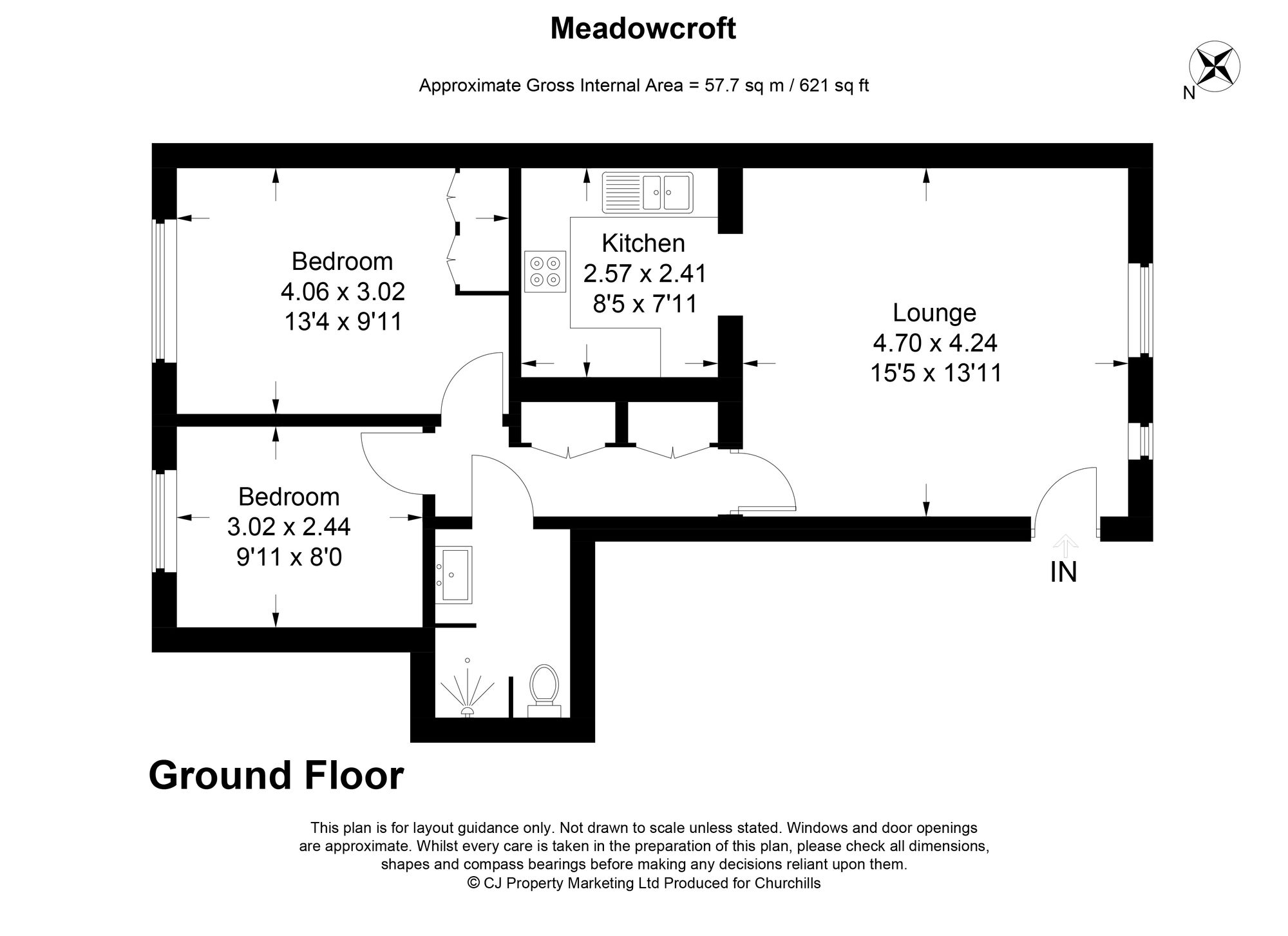39 Meadowcroft, Bushey floorplan