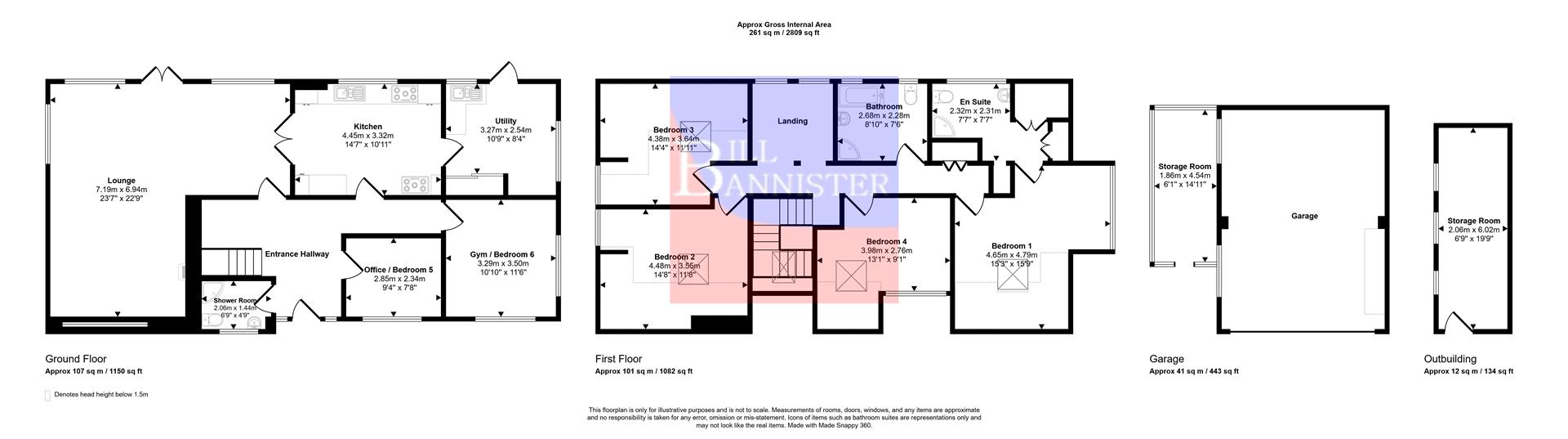 Windy Heights, Mount Whistle Road, Camborne floorplan
